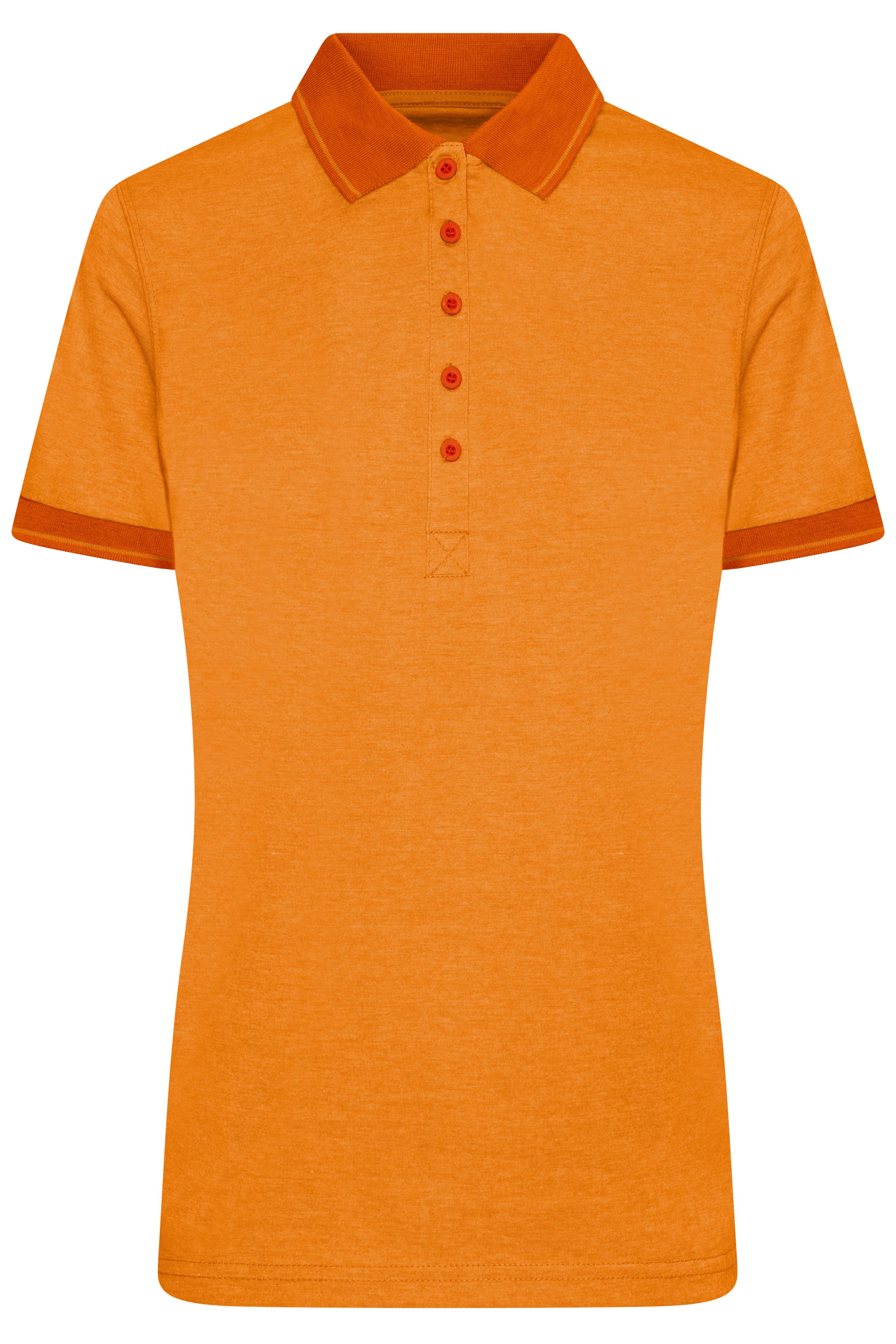 Ladies' Heather Polo JN705 Melange Polo mit modischen Details