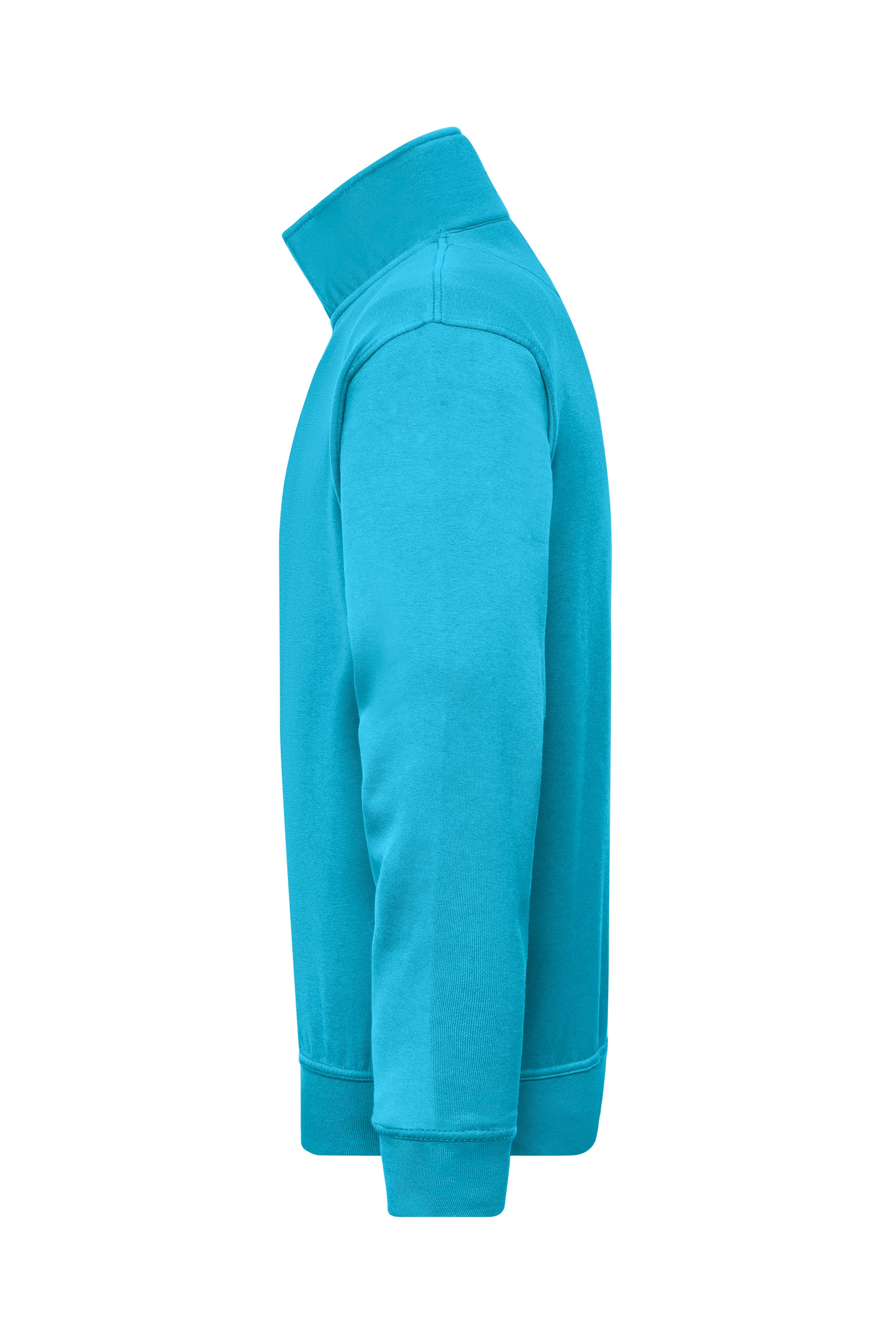 Workwear Half Zip Sweat JN831 Sweatshirt mit Stehkragen und Reißverschluss