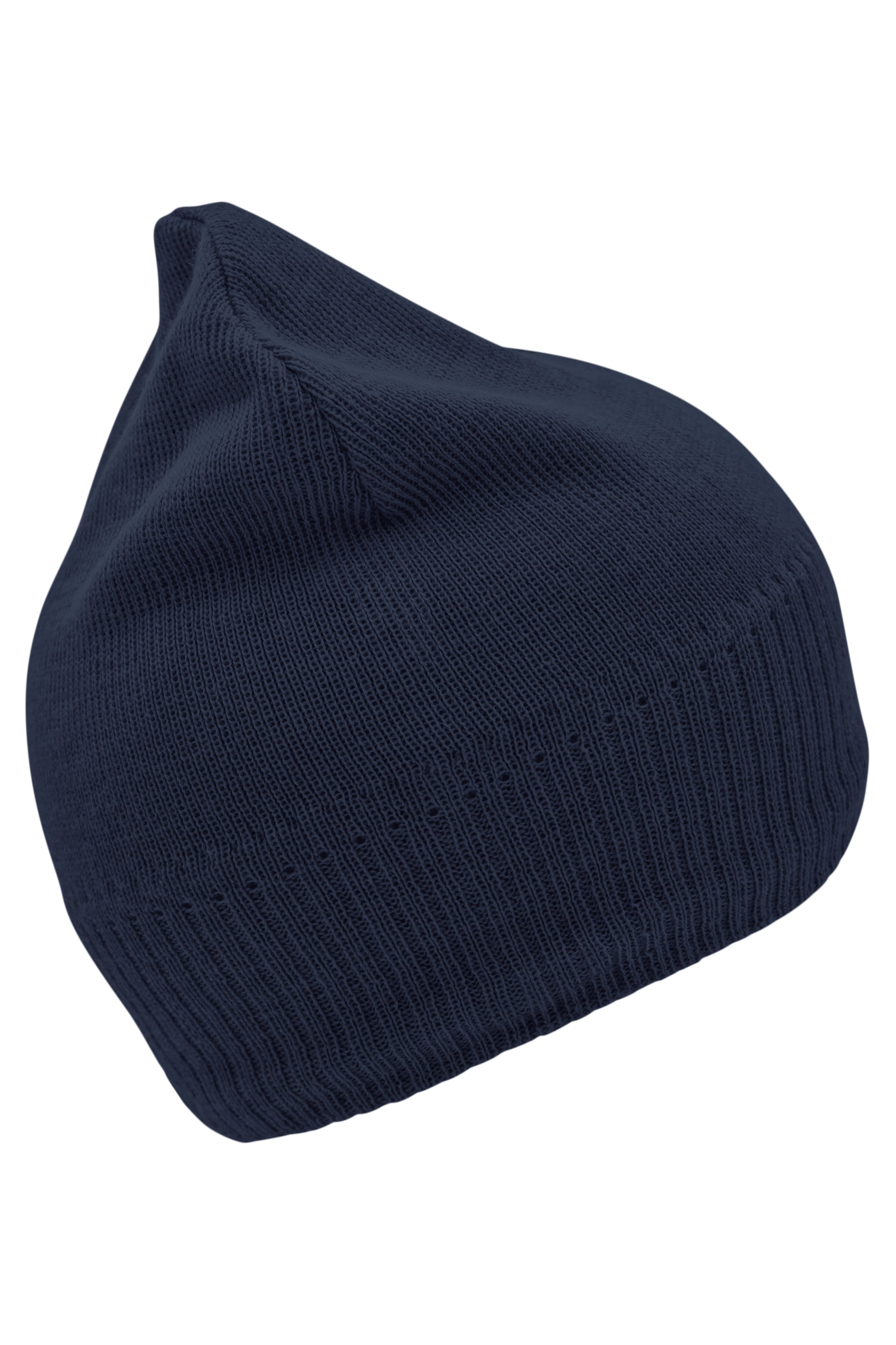 Knitted Beanie with Fleece Inset MB7925 Strickmütze mit Fleece Einsatz im Stirnbereich