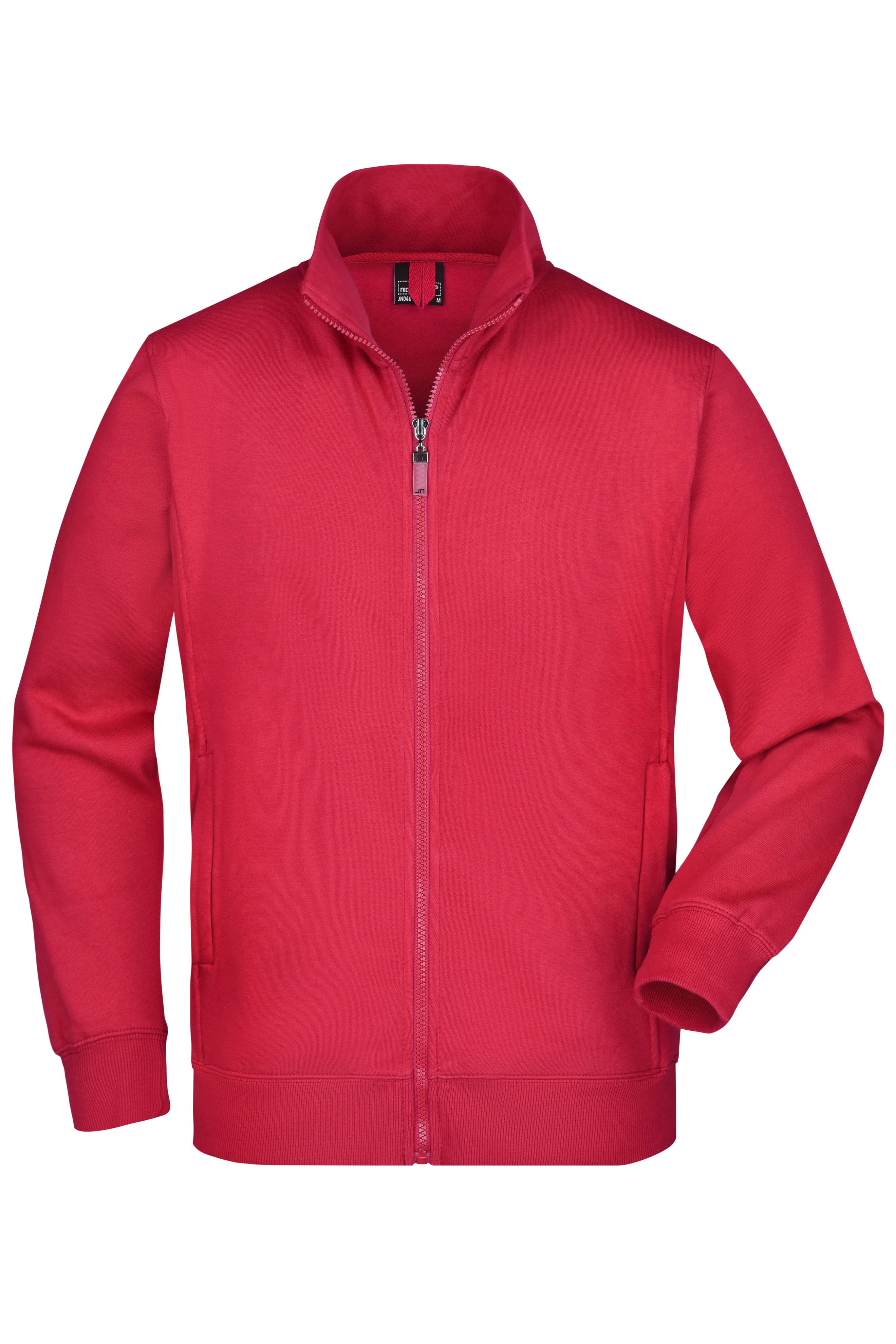 Men's  Jacket JN046 Sweat-Jacke aus formbeständiger Sweat-Qualität