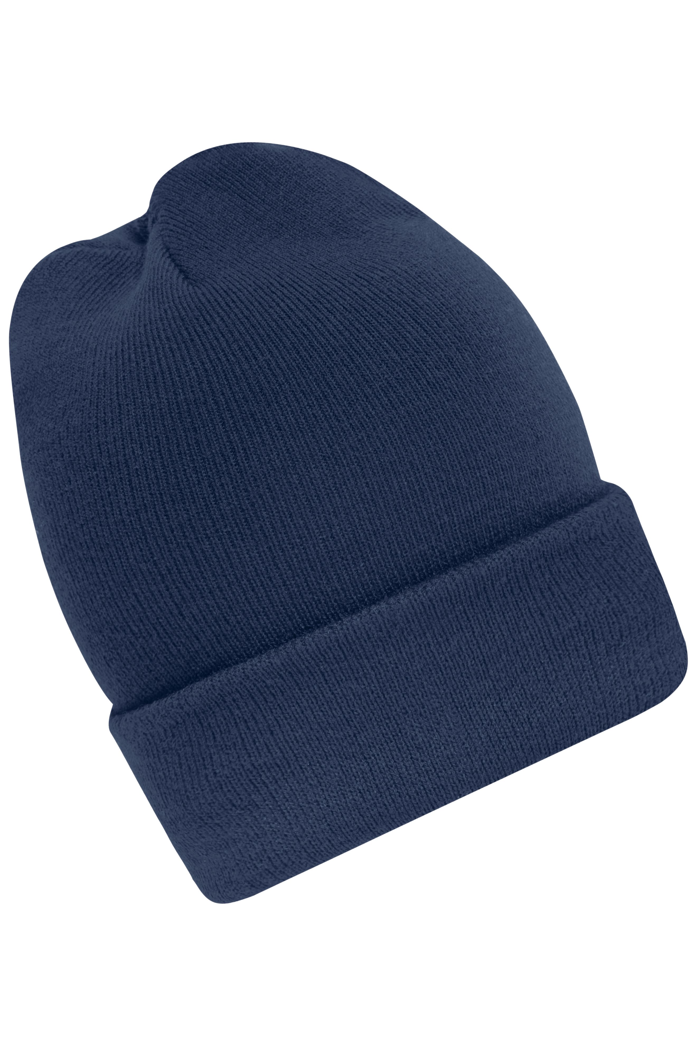 High Brim Beanie MB7139 Klassische Strickmütze mit extra breitem Umschlag