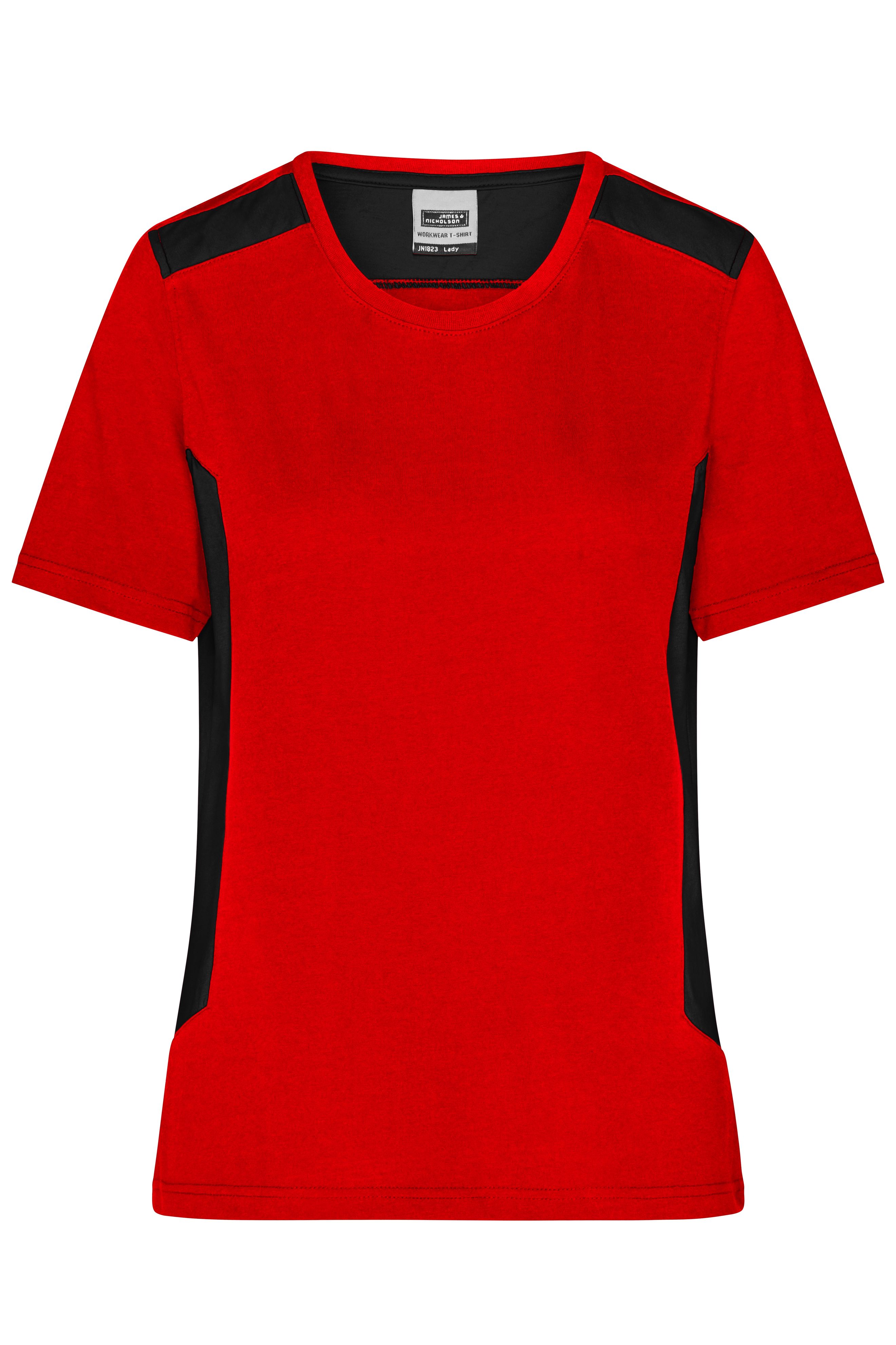Ladies' Workwear T-Shirt - STRONG - JN1823 Strapazierfähiges und pflegeleichtes T-Shirt mit Kontrasteinsätzen