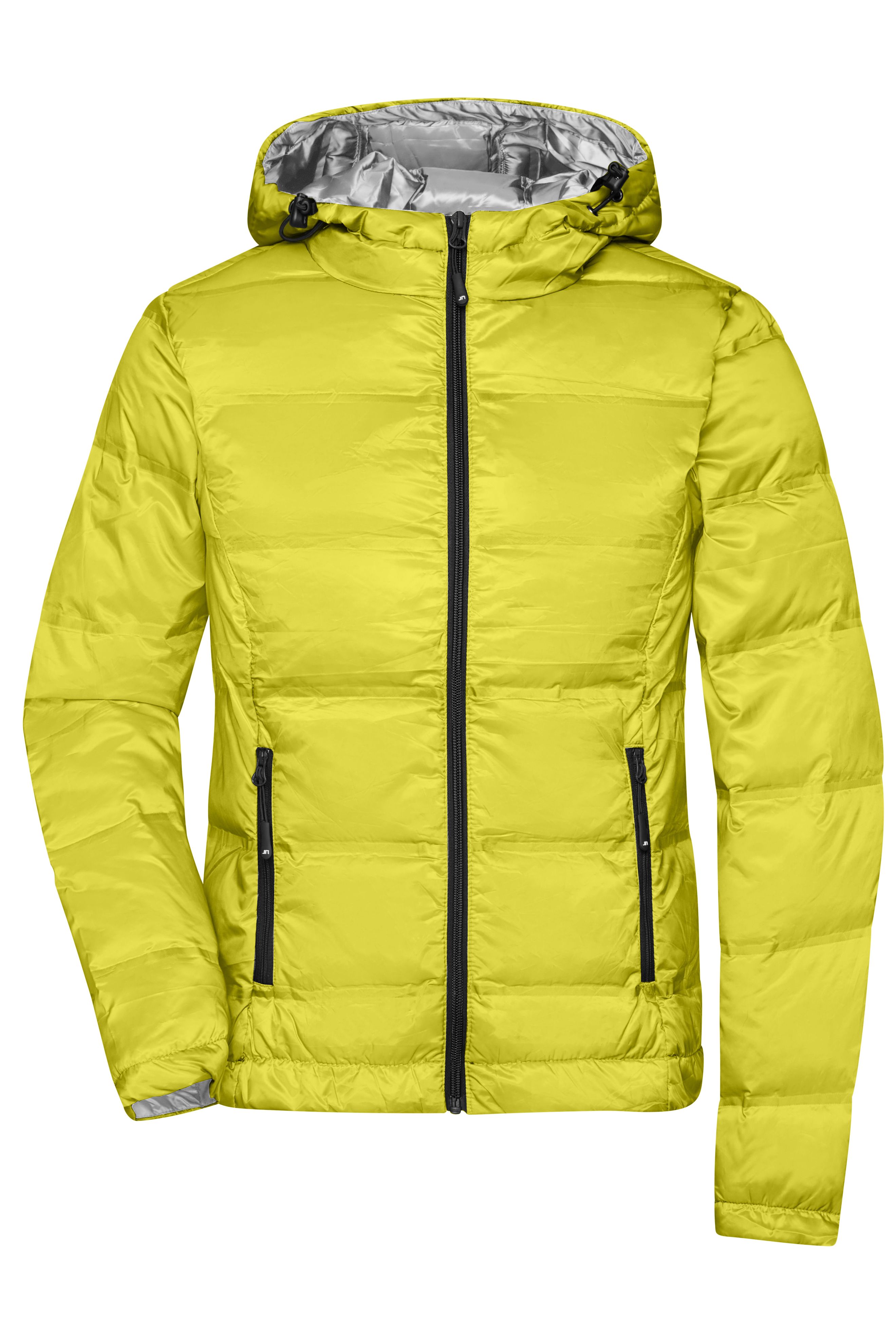 Ladies' Hooded Down Jacket JN1151 Daunenjacke mit Kapuze in neuem Design, Steppung der Jacke ist geklebt und nicht genäht