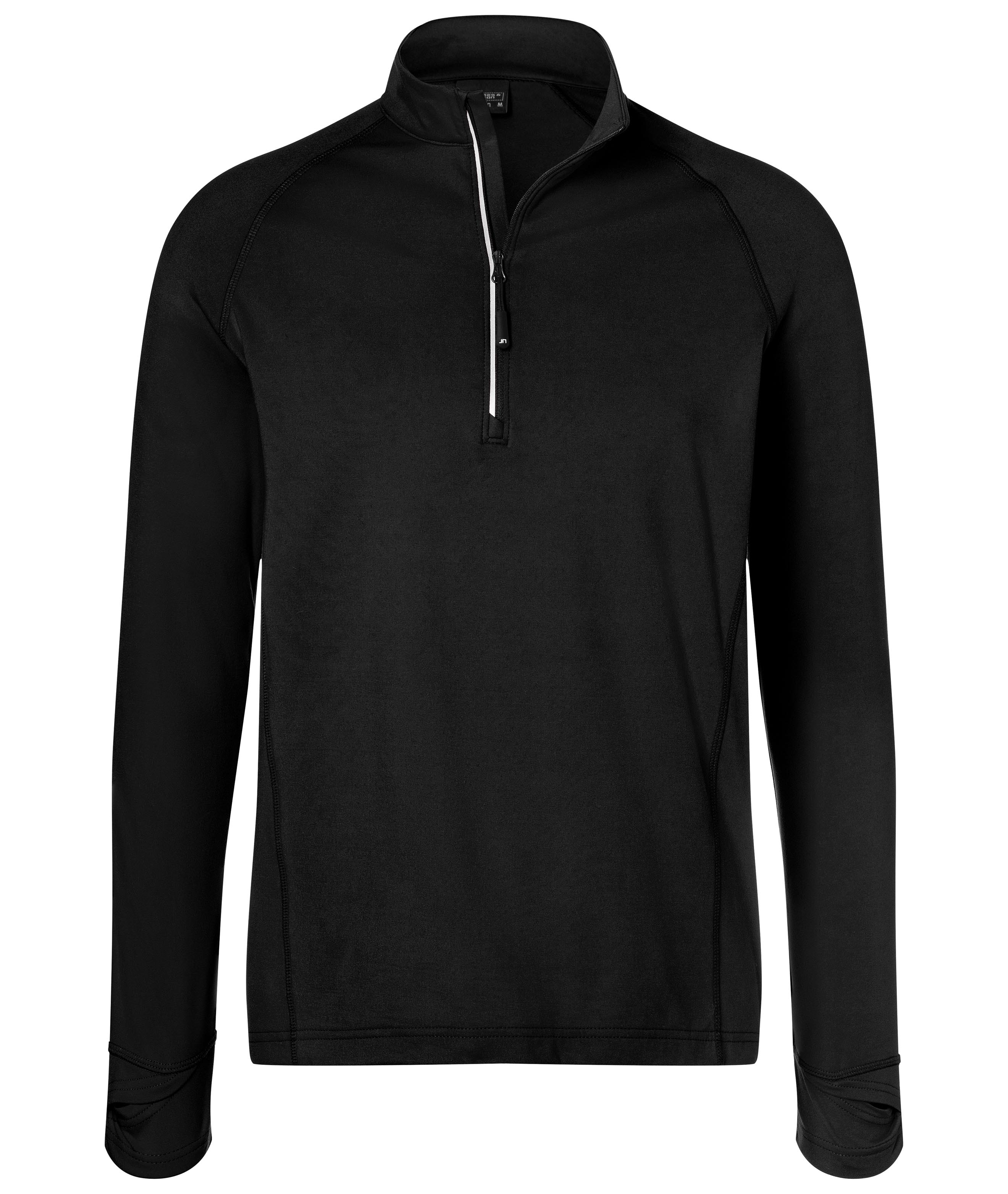 Men's Sports Shirt Half-Zip JN788 Langarm-Shirt mit Reißverschluss für Sport und Freizeit