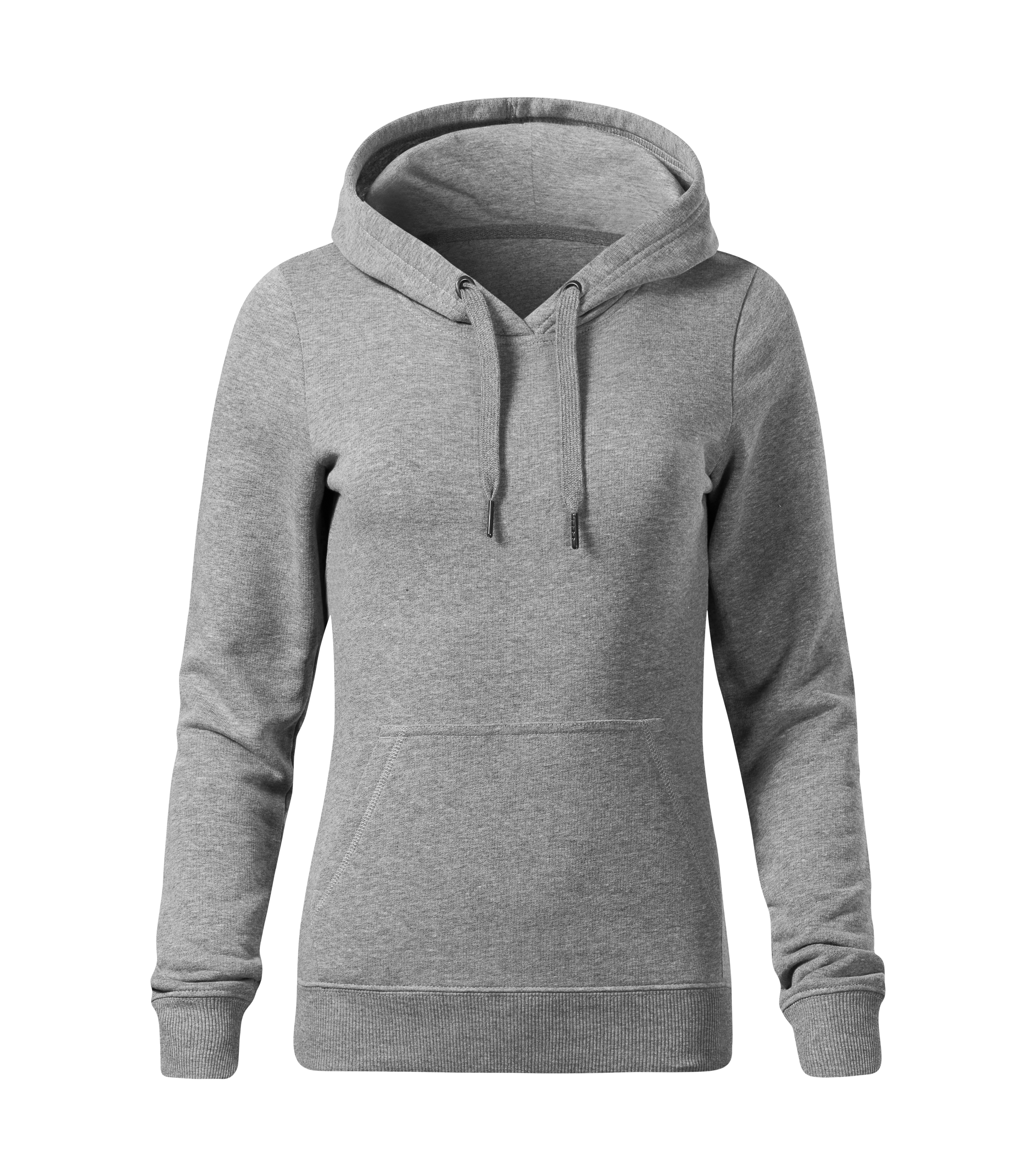 Basic Damen Pullover - BREAK (GRS) 841 Damen - leicht taillierter Schnitt mit Seitennähten und aufgesetzte Kängurutaschen - Sweatshirt Damen für Frauen und women 