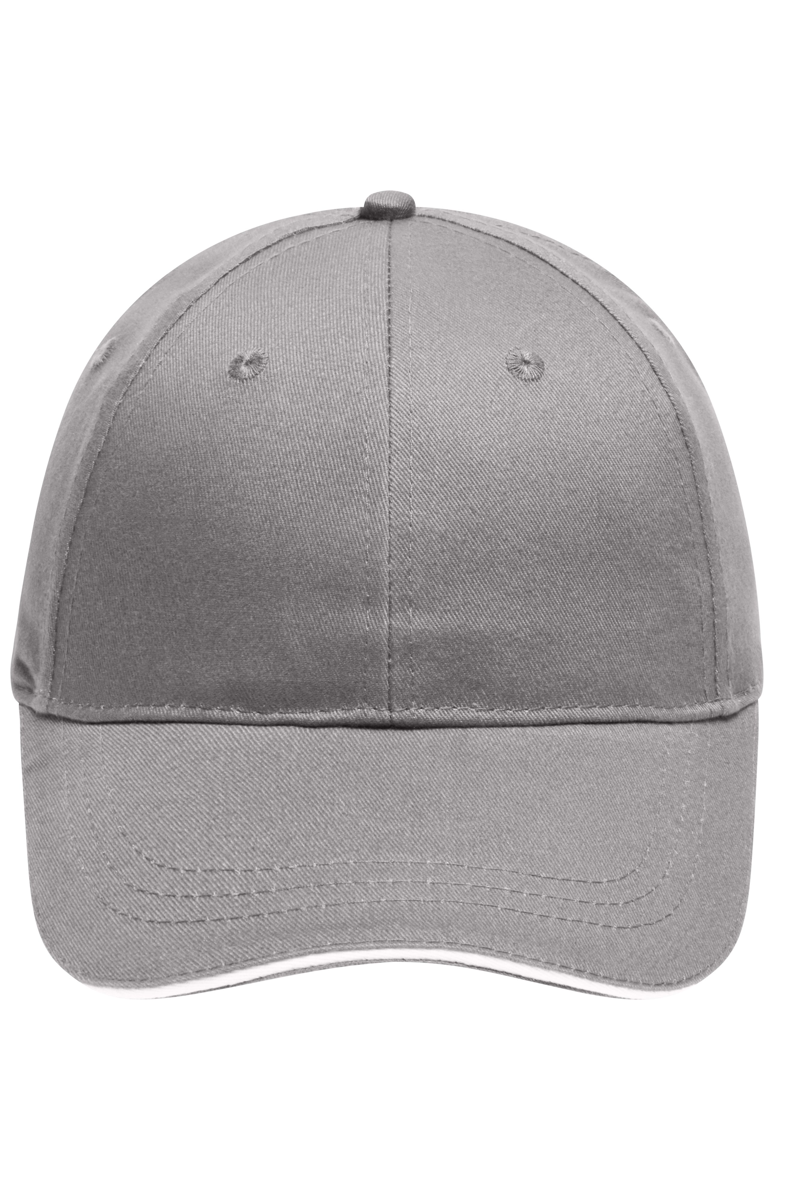 6 Panel Brushed Sandwich Cap MB6212 6 Panel Sandwich Cap mit gebürsteter Oberfläche