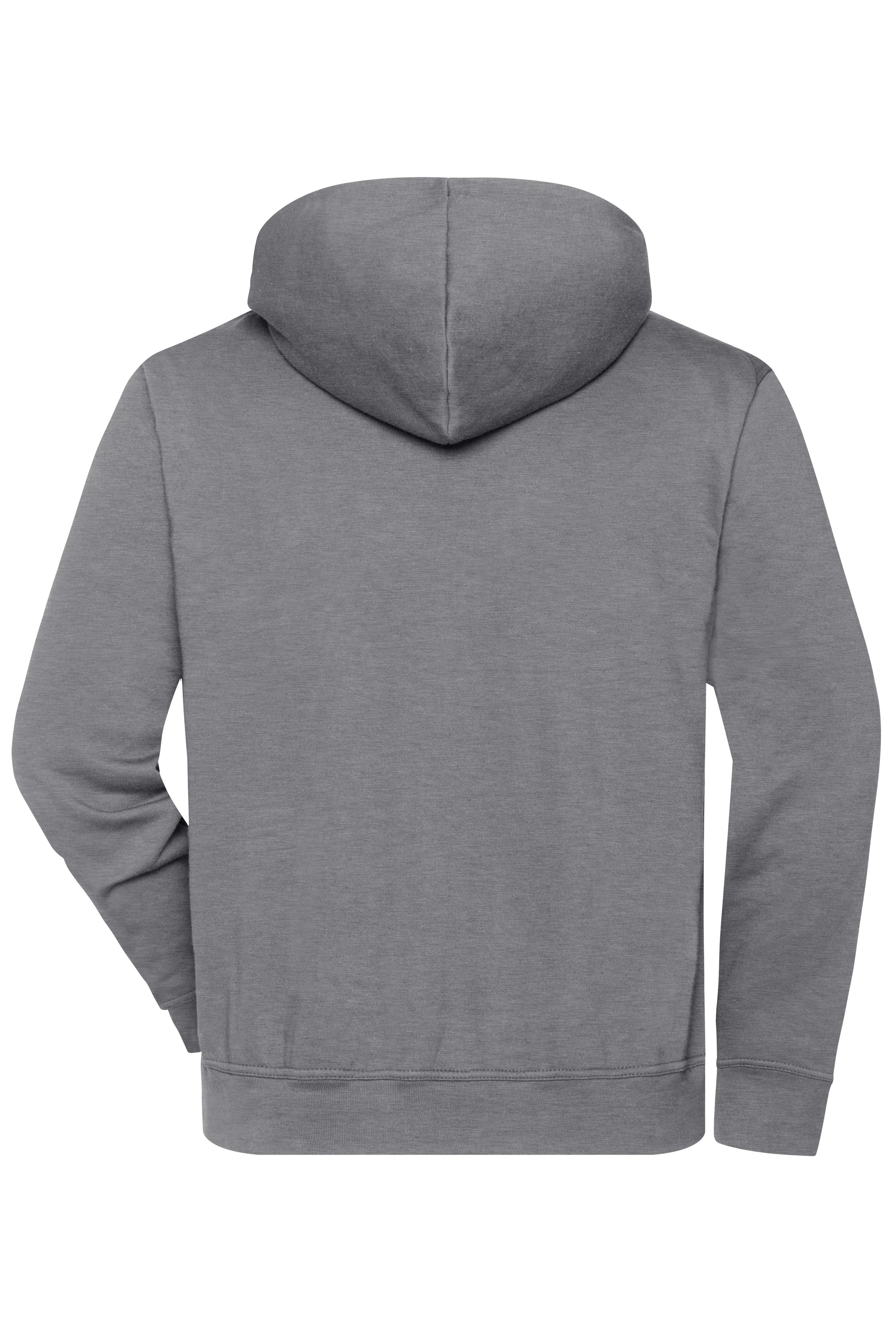 BIO Workwear-Half Zip Hoody JN839 Sweatshirt mit Kapuze und Reißverschluss