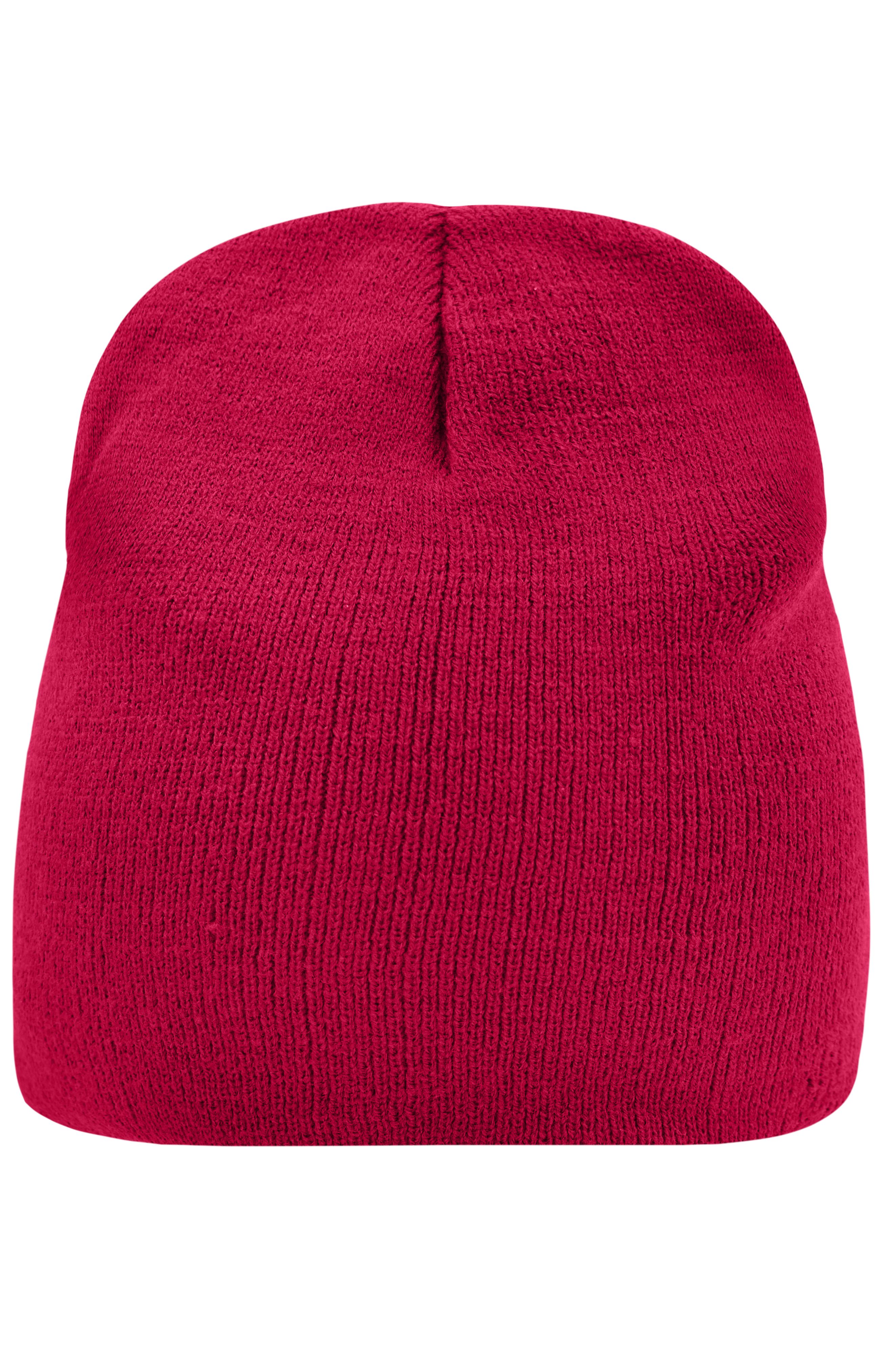 Beanie No.1 MB7580 Enganliegende Strickmütze ohne Umschlag
