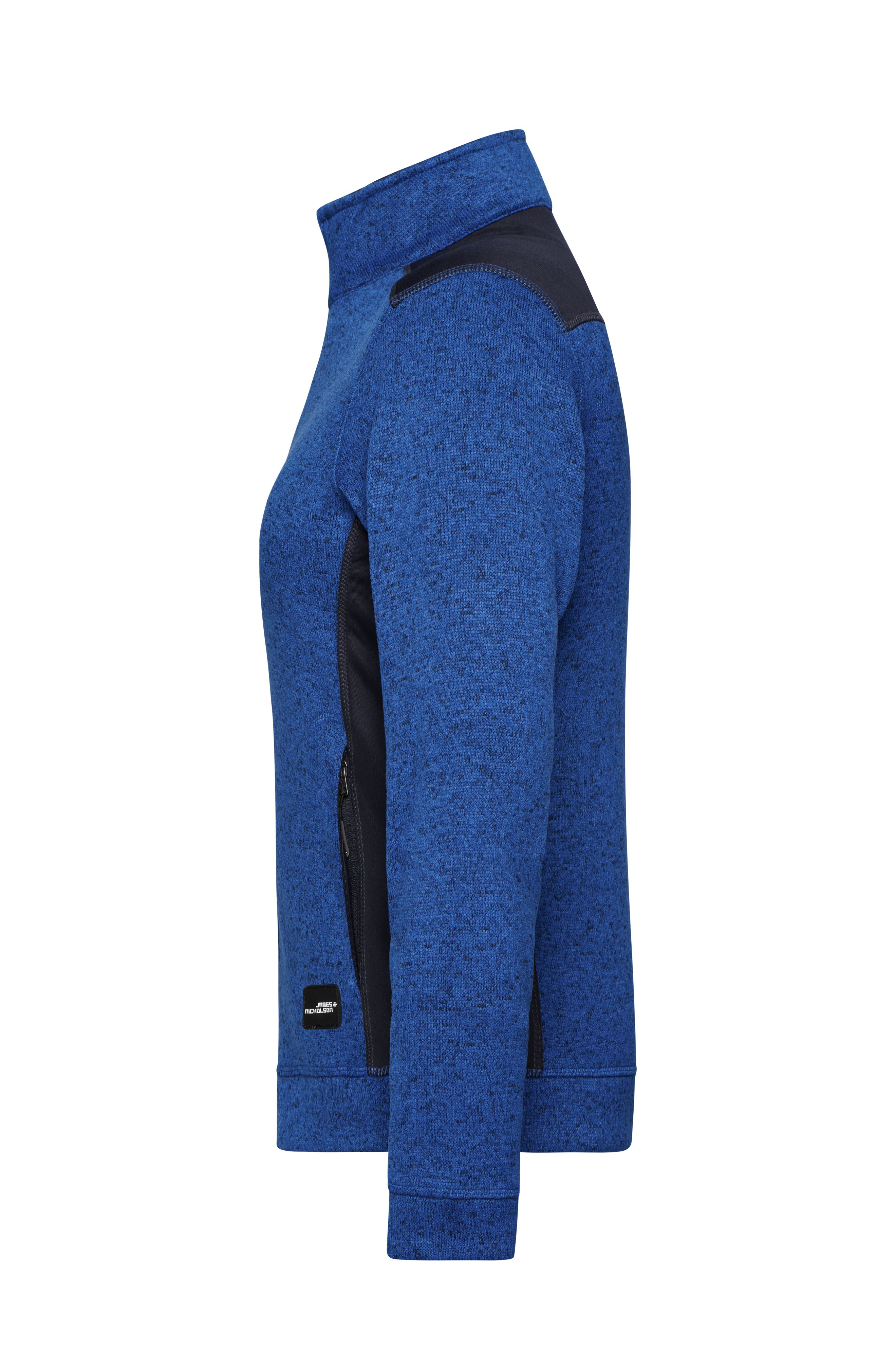 Ladies' Knitted Workwear Fleece Jacket - STRONG - JN861 Pflegeleichte Strickfleece Jacke im Materialmix