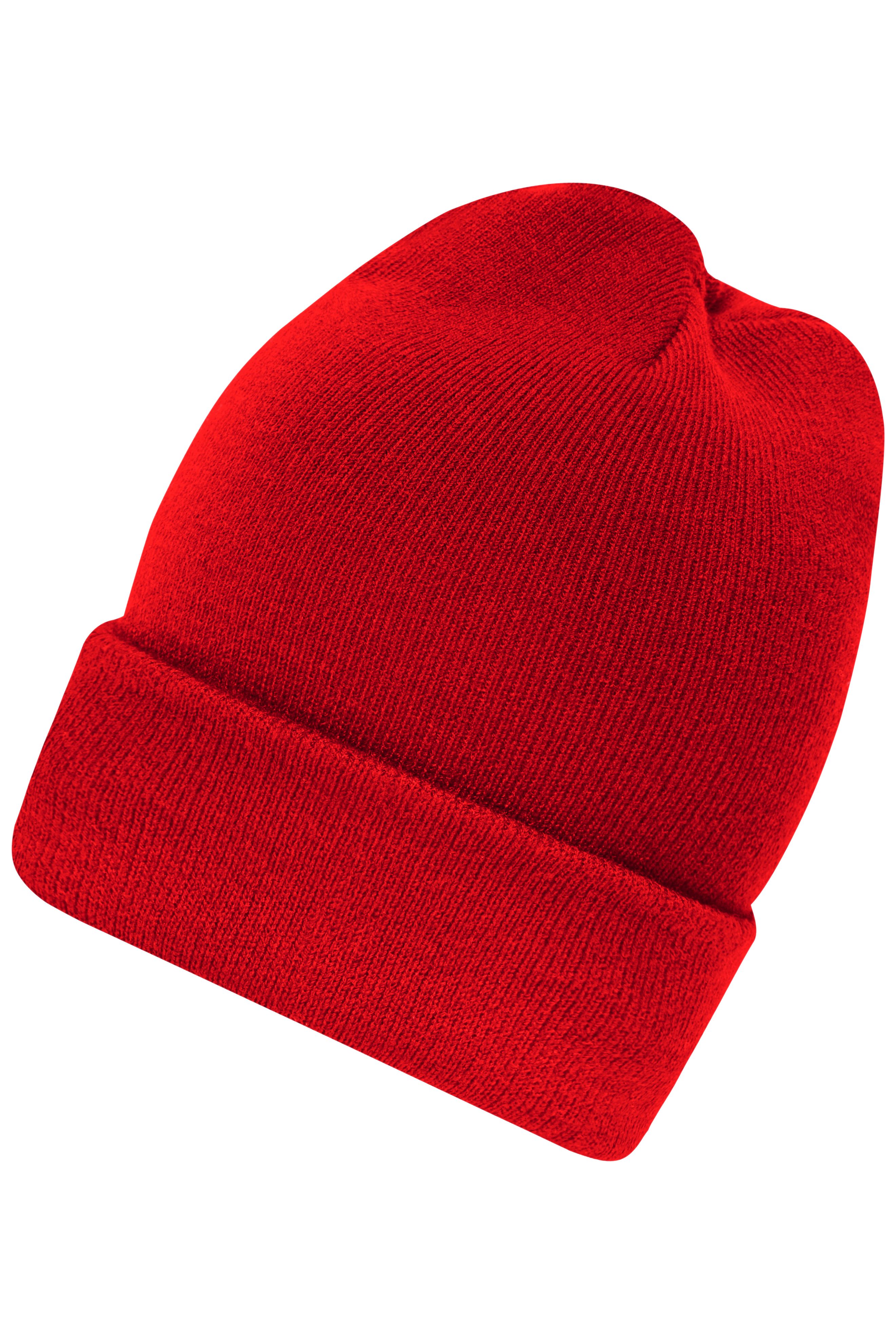 High Brim Beanie MB7139 Klassische Strickmütze mit extra breitem Umschlag