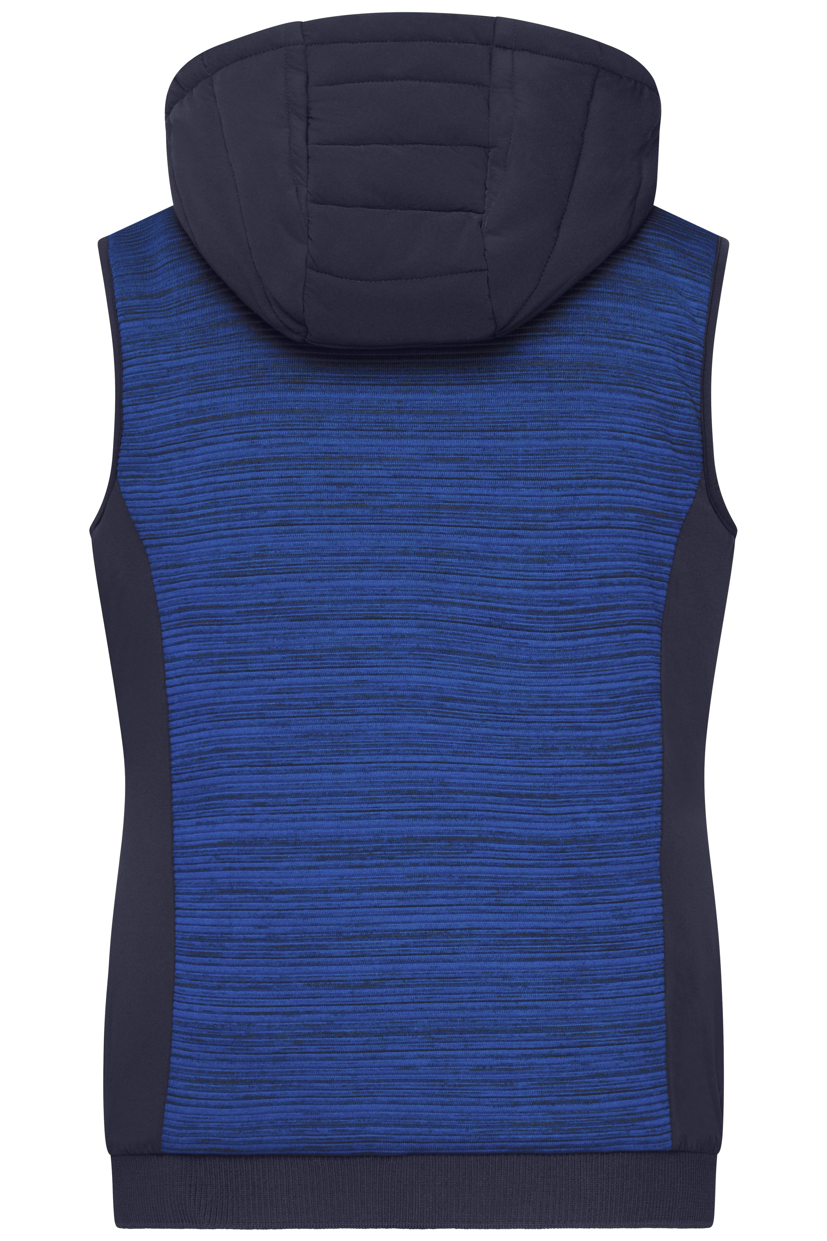 Ladies' Padded Hybrid Vest JN1847 Wattierte Strickfleece Weste im attraktiven Materialmix