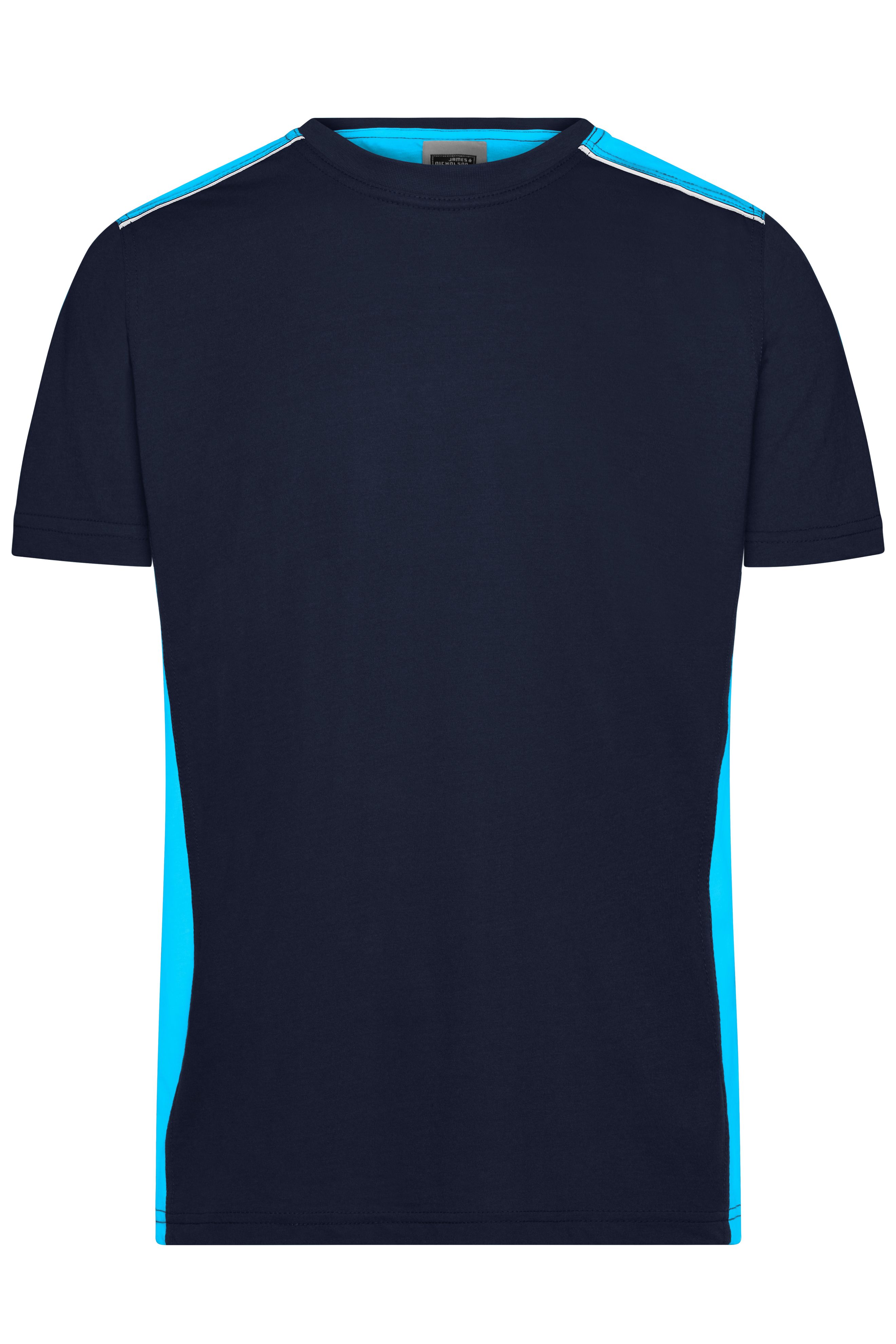 Men's Workwear T-Shirt - COLOR - JN860 Strapazierfähiges und pflegeleichtes T-Shirt mit Kontrasteinsätzen