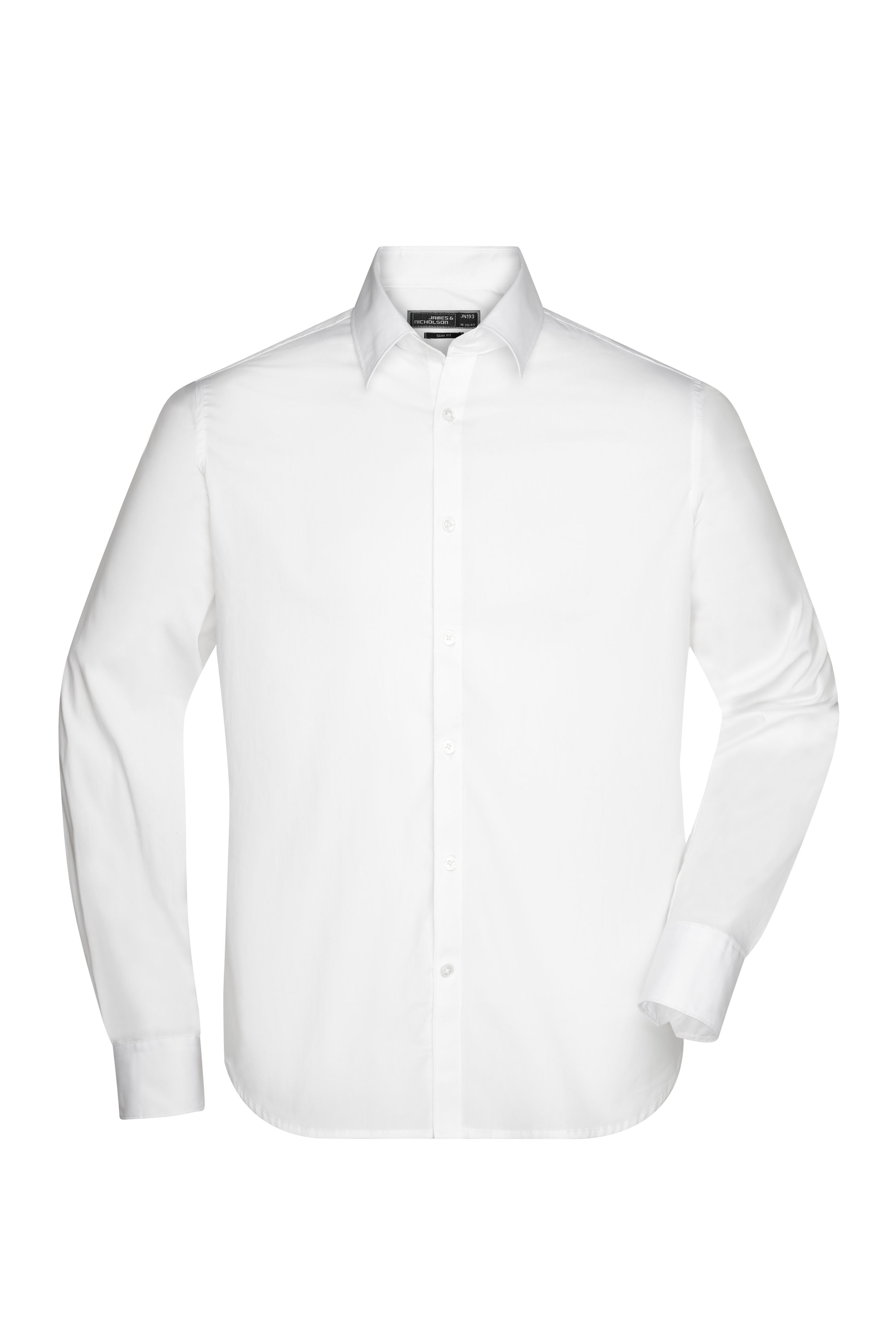 Men's Shirt Slim Fit Long JN193 Modisch tailliertes Cityhemd und Damenbluse