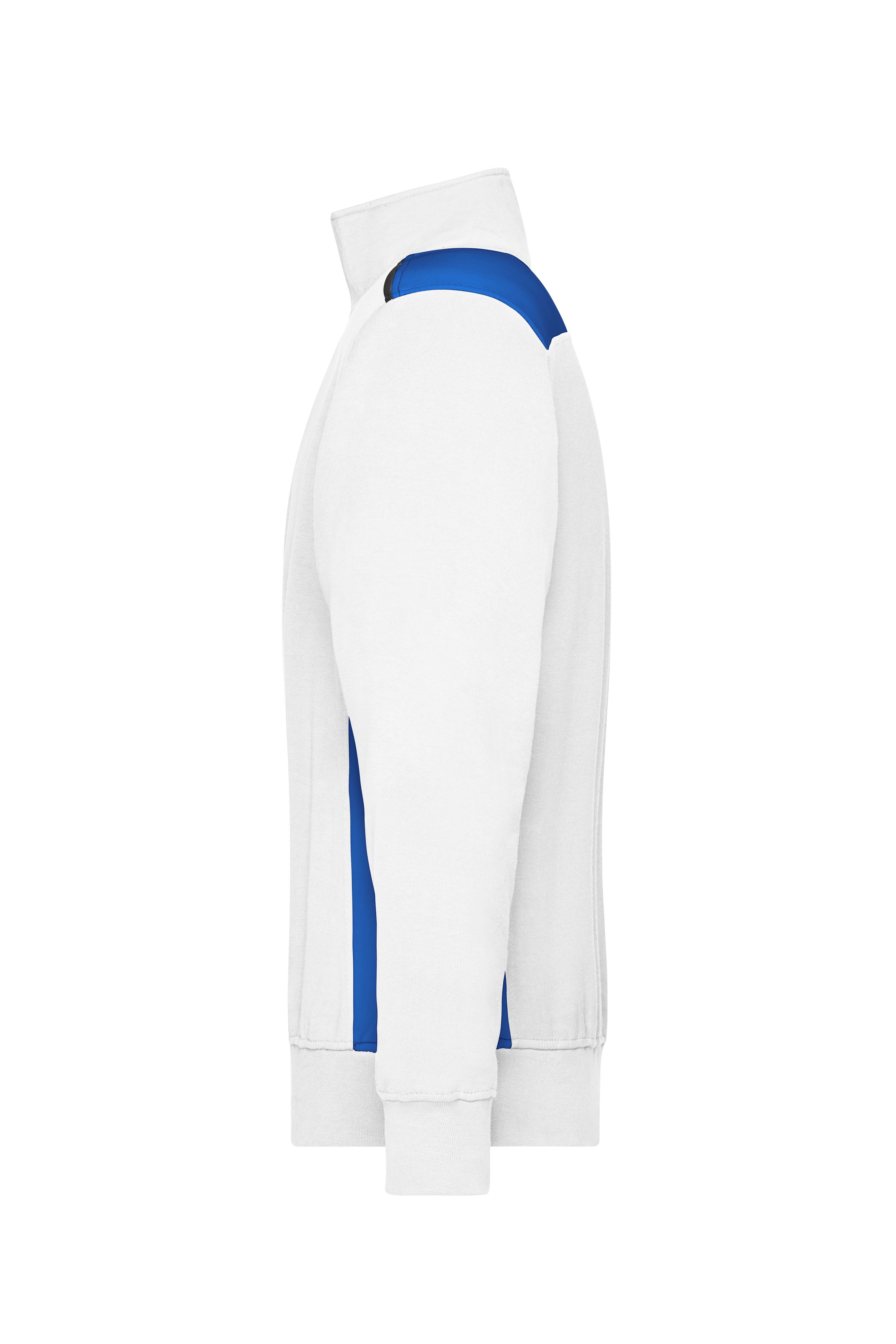 Workwear Half-Zip Sweat - COLOR - JN868 Sweatshirt mit Stehkragen, Reißverschluss und Kontrasteinsätzen