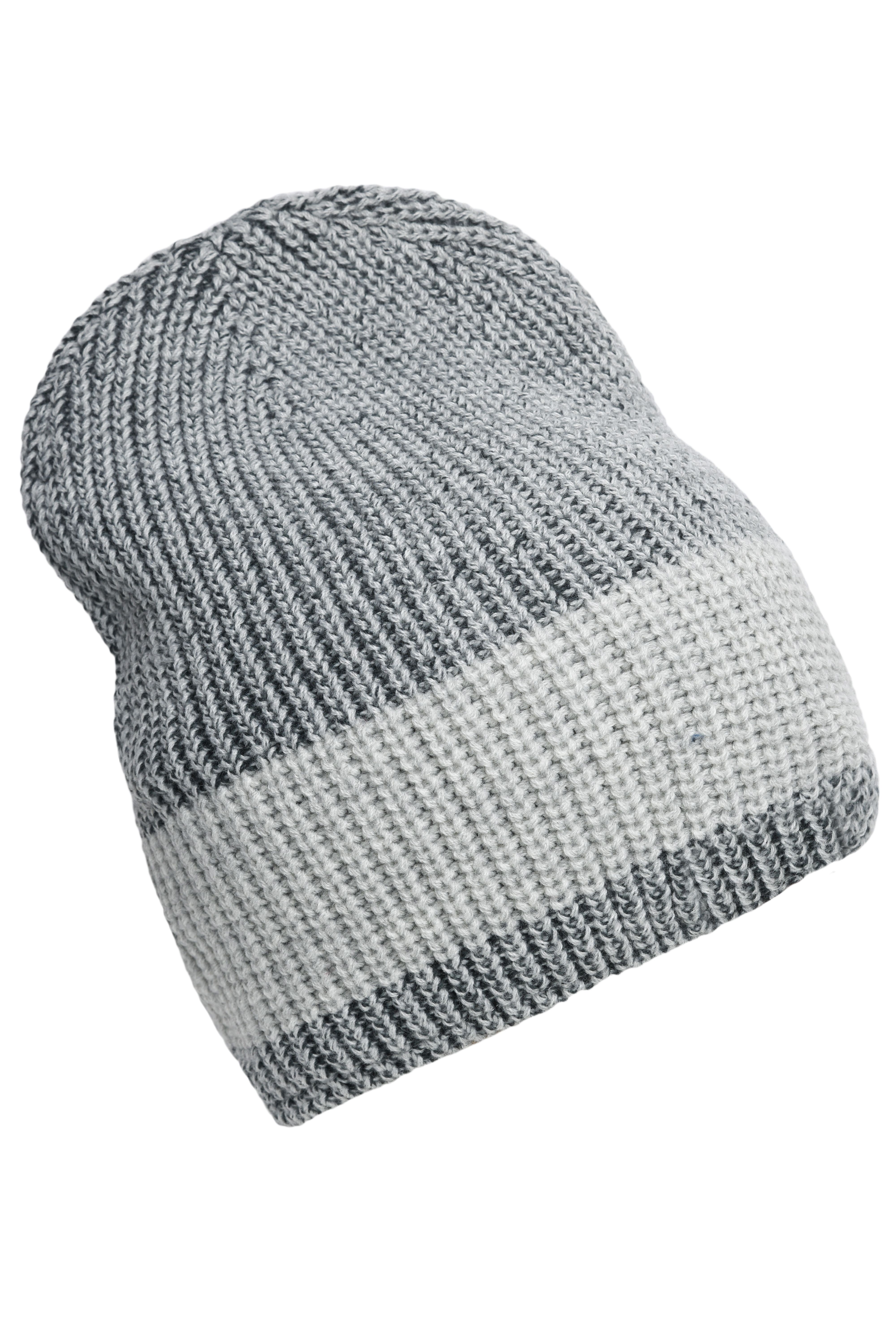 Urban Knitted Hat MB7993 Melierte Strickmütze in modischem Ripp-Design