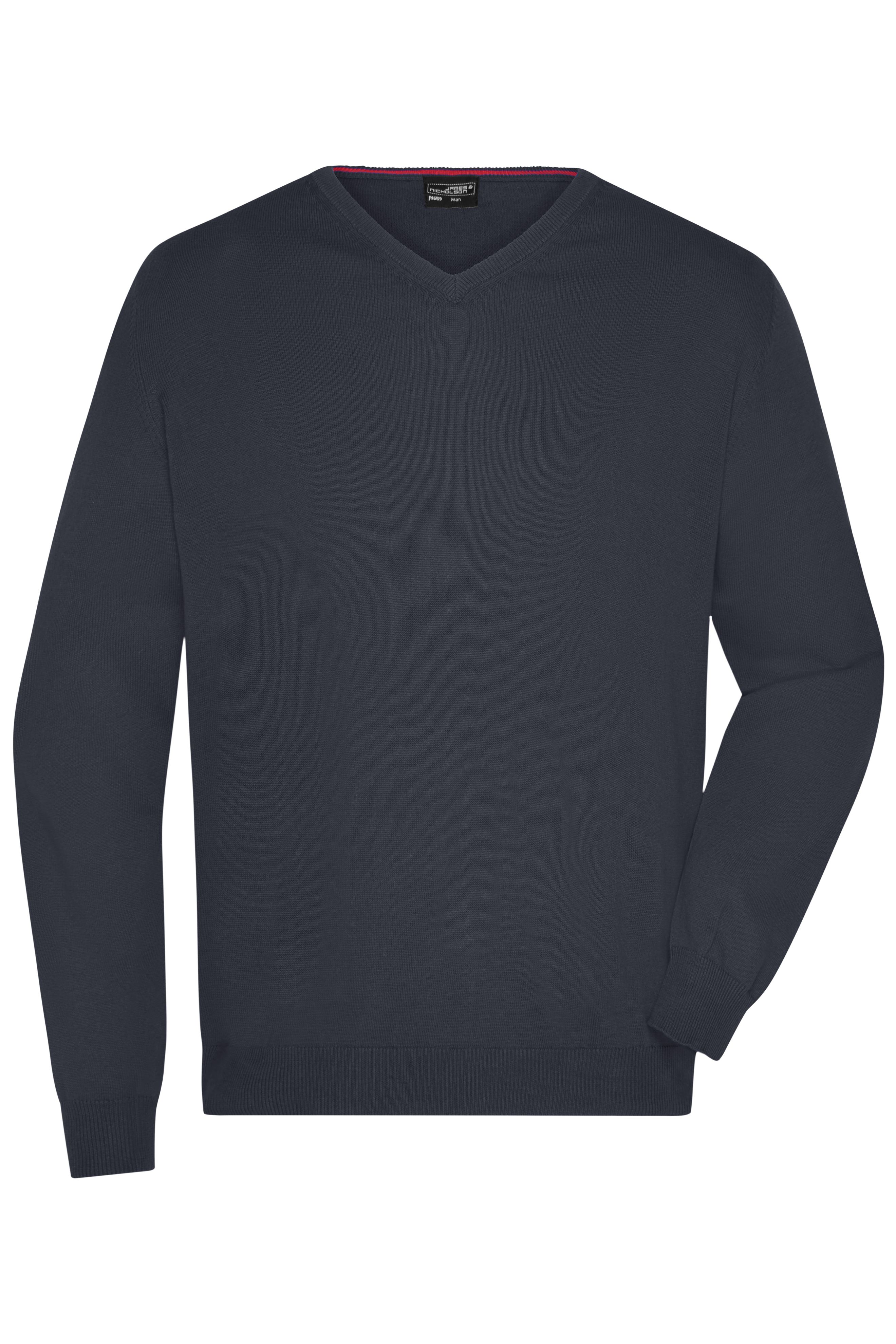 Men's V-Neck Pullover JN659 Klassischer Baumwoll-Pullover