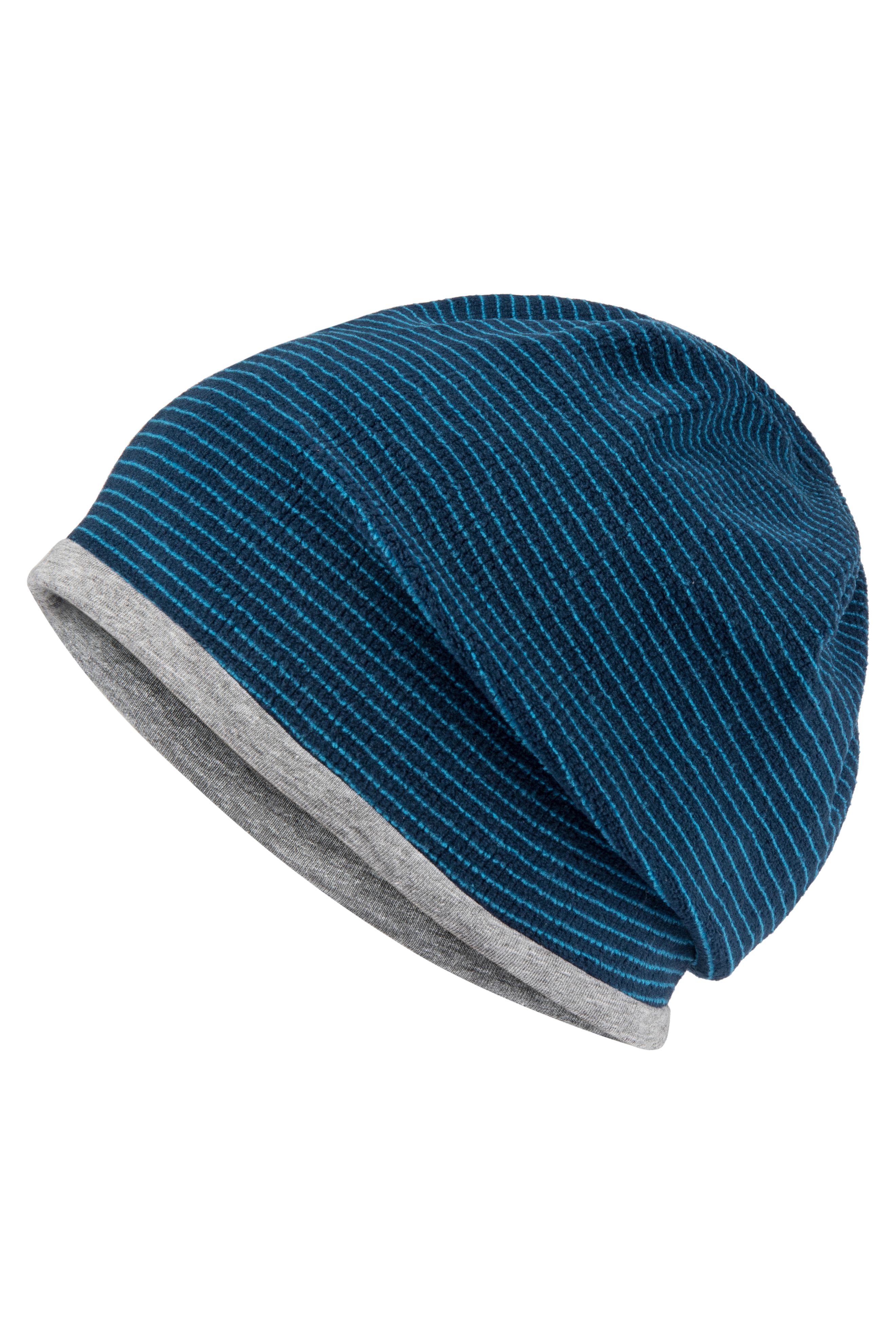 Structured Beanie MB7127 Stretchfleece-Mütze mit Kontrastabschluss