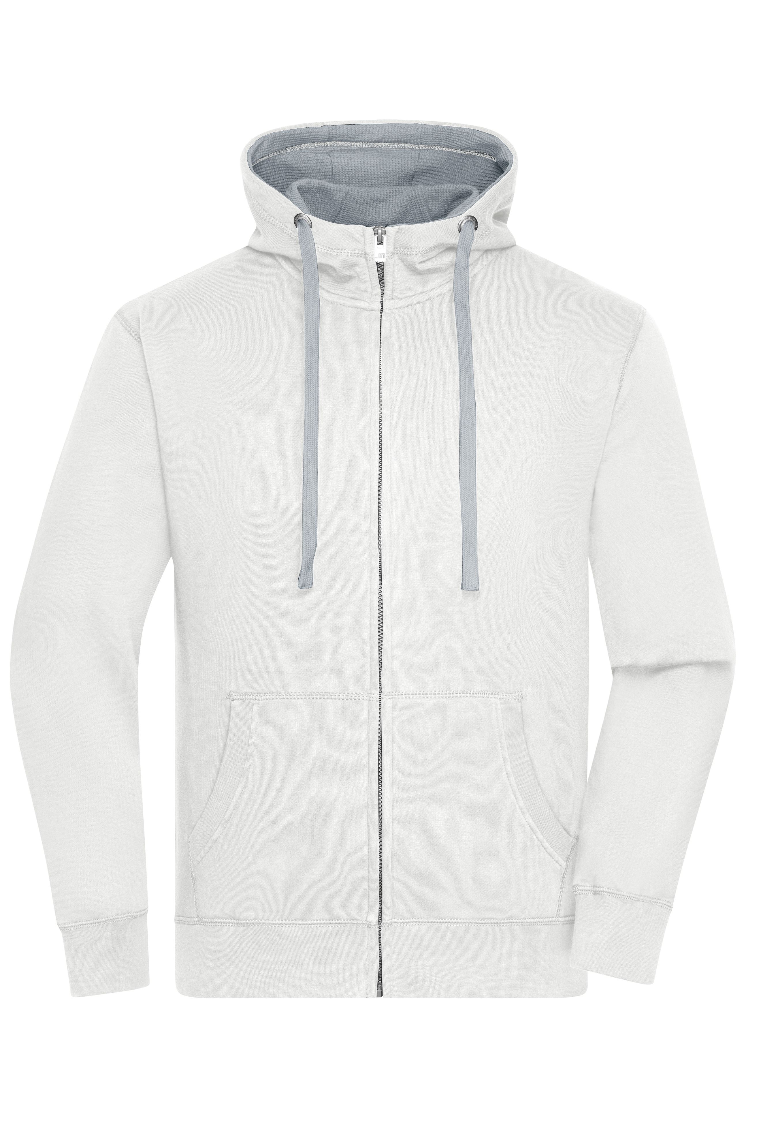 Men's Lifestyle Zip-Hoody JN963 Sweat-Jacke mit Reißverschluss und Kapuze