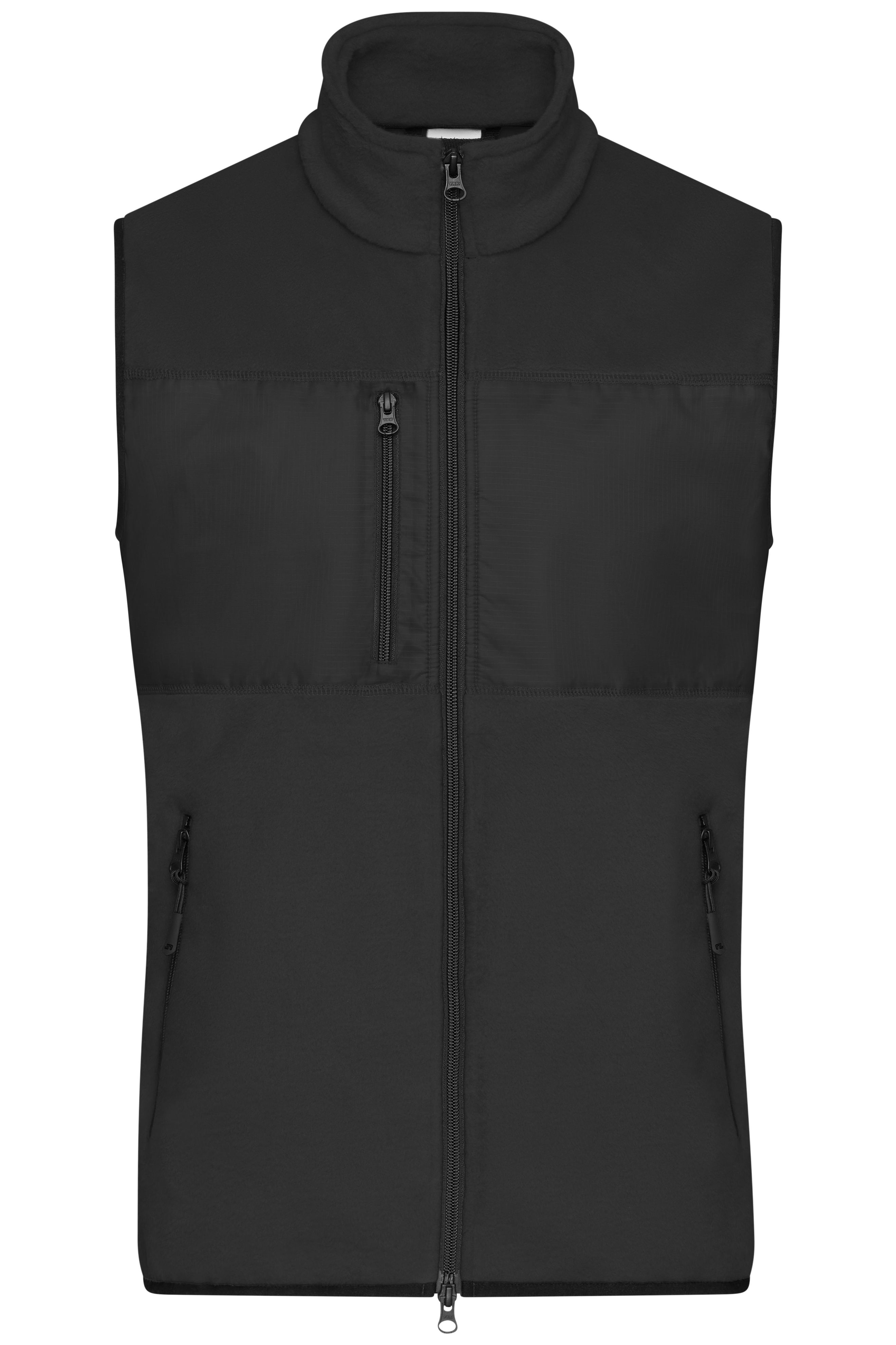Men's Fleece Vest JN1310 Fleeceweste im Materialmix Men's Fleece Vest JN1310 Fleeceweste im Materialmix