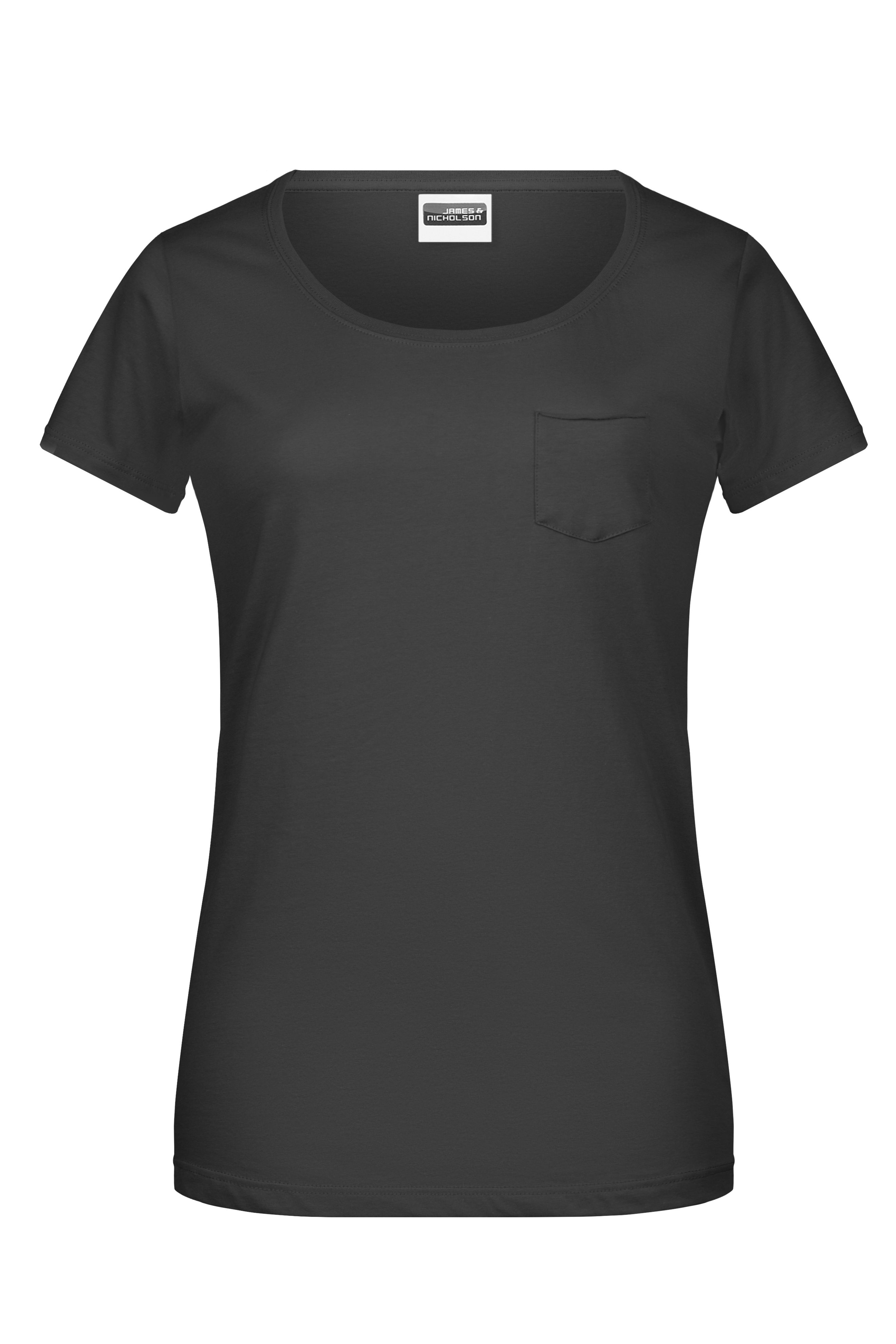 Ladies'-T Pocket 8003 T-Shirt mit modischer Brusttasche