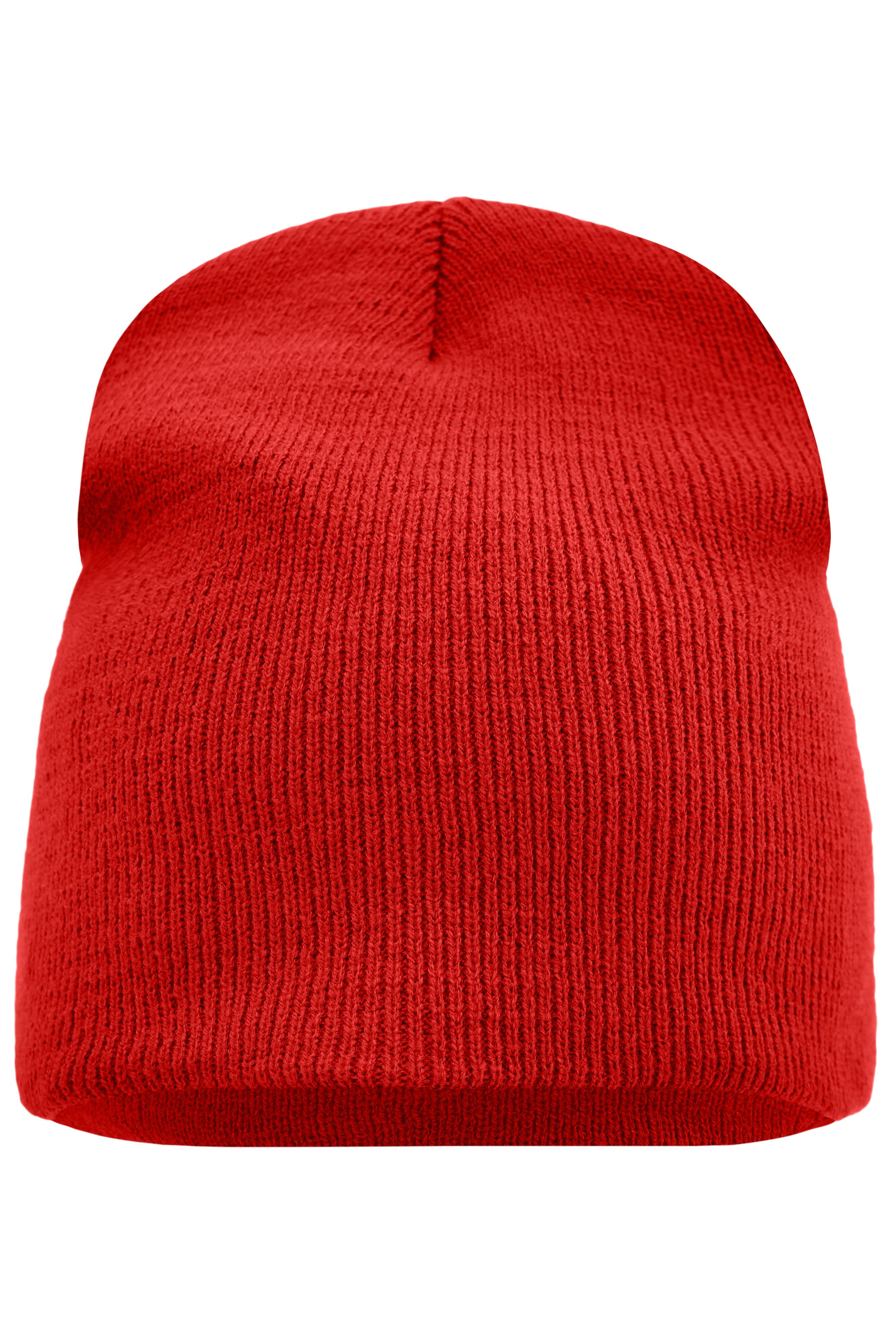 Beanie No.1 MB7580 Enganliegende Strickmütze ohne Umschlag