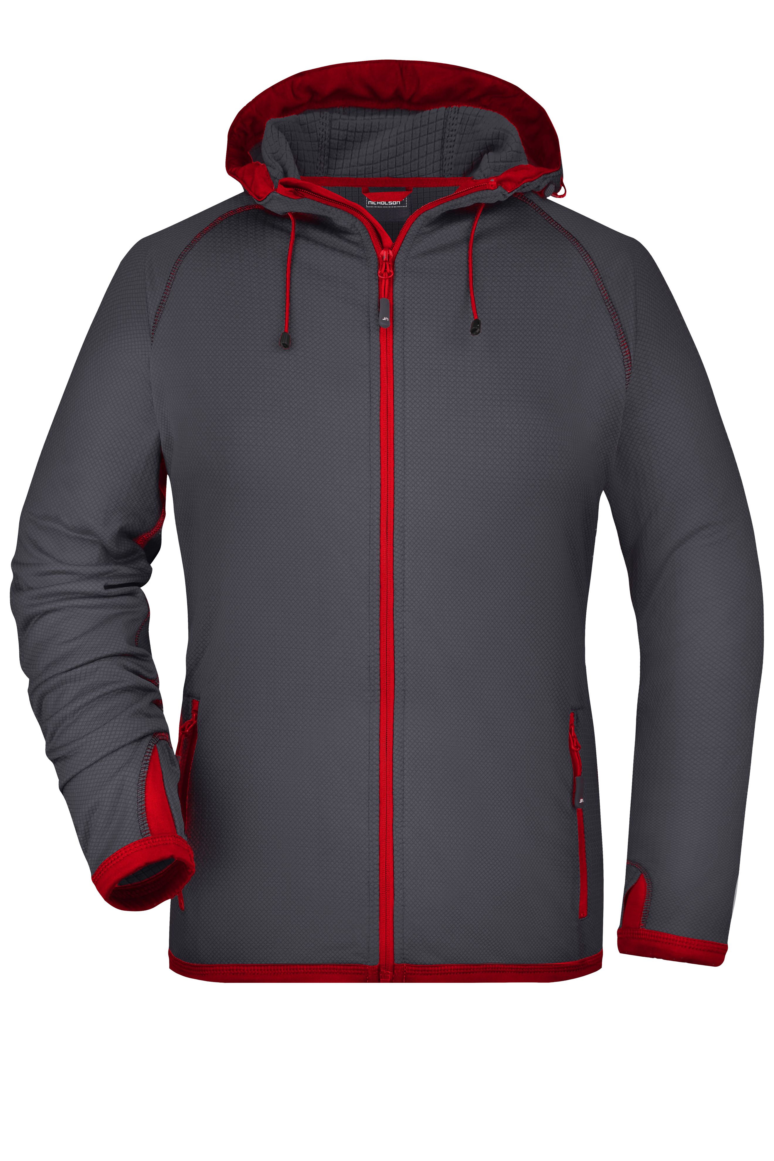 Ladies' Hooded Fleece JN570 Modische Fleece Kapuzenjacke