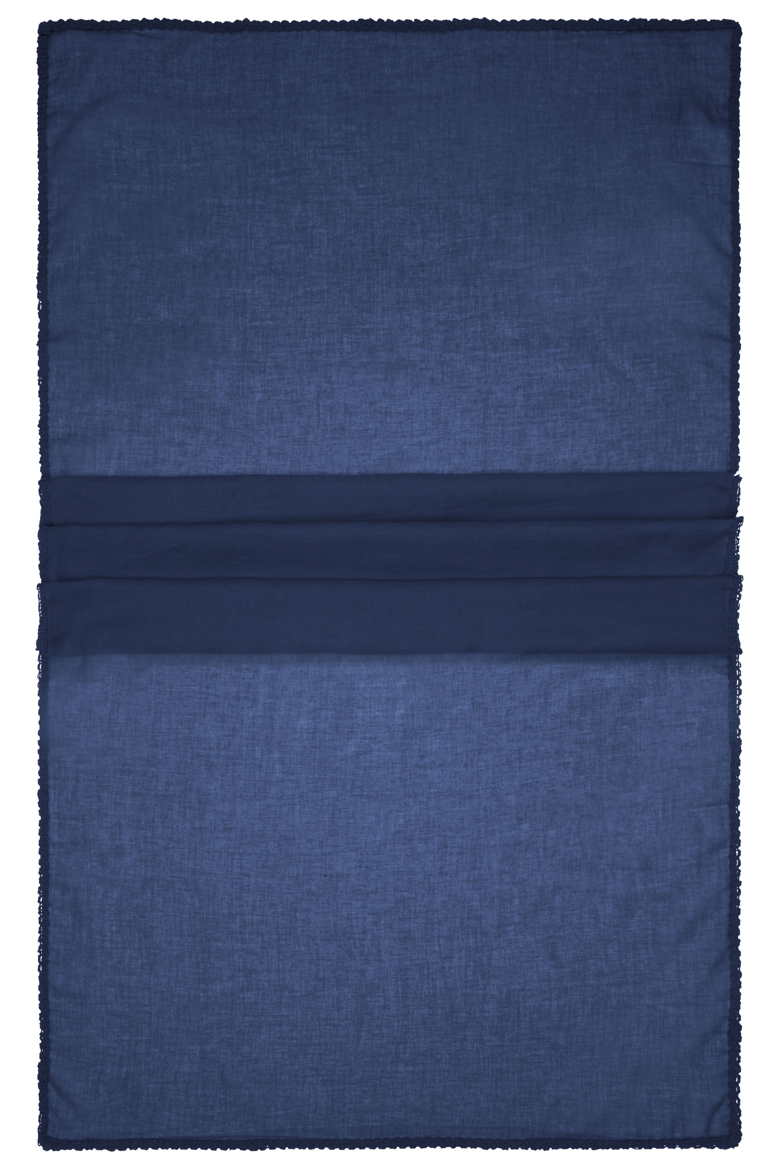 Cotton Scarf MB6404 Modischer Schal mit Zierbordüre entlang der Kante