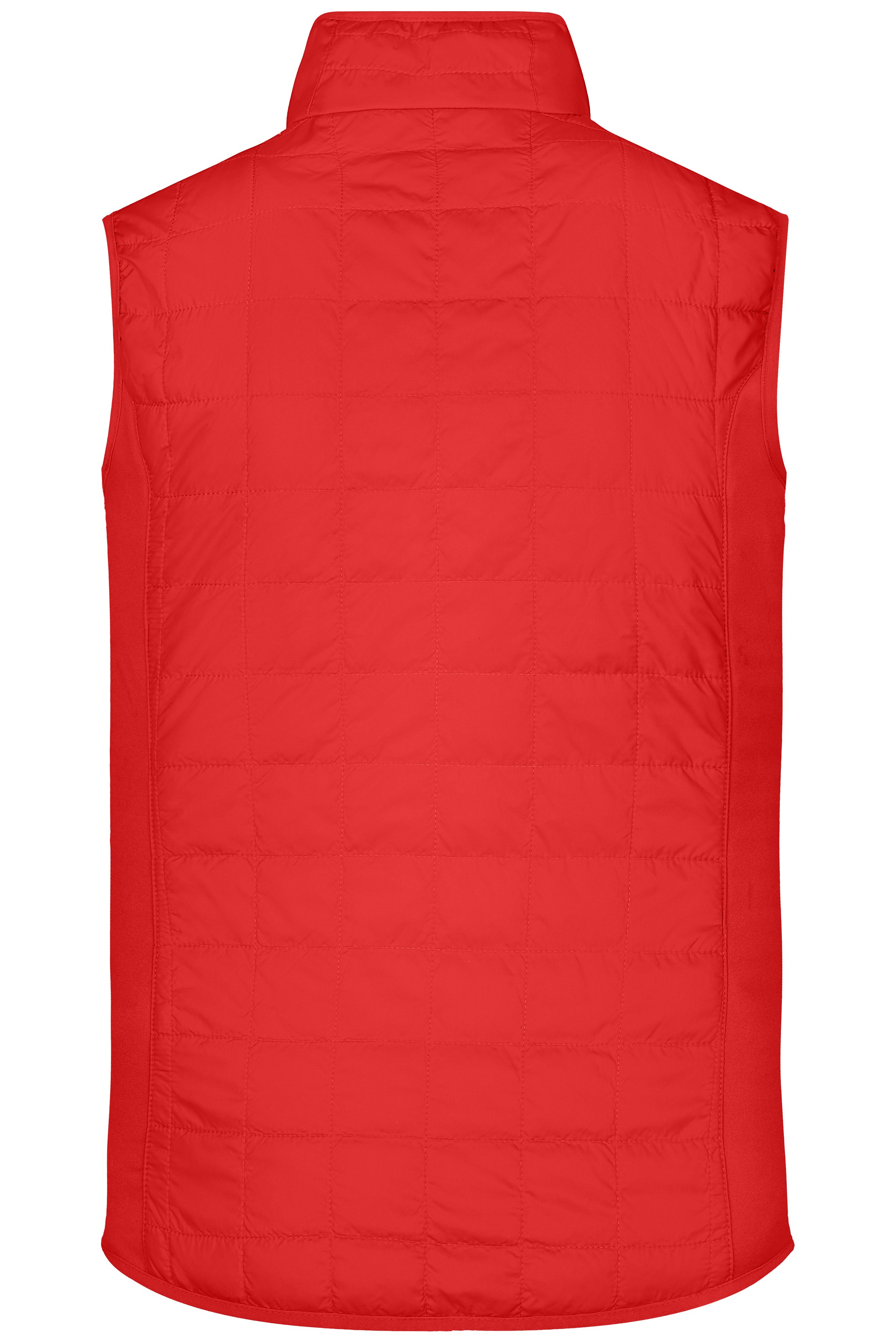 Men's Hybrid Vest JN1114 Leicht wattierte Weste im sportlichen Materialmix Men's Hybrid Vest JN1114 Leicht wattierte Weste im sportlichen Materialmix