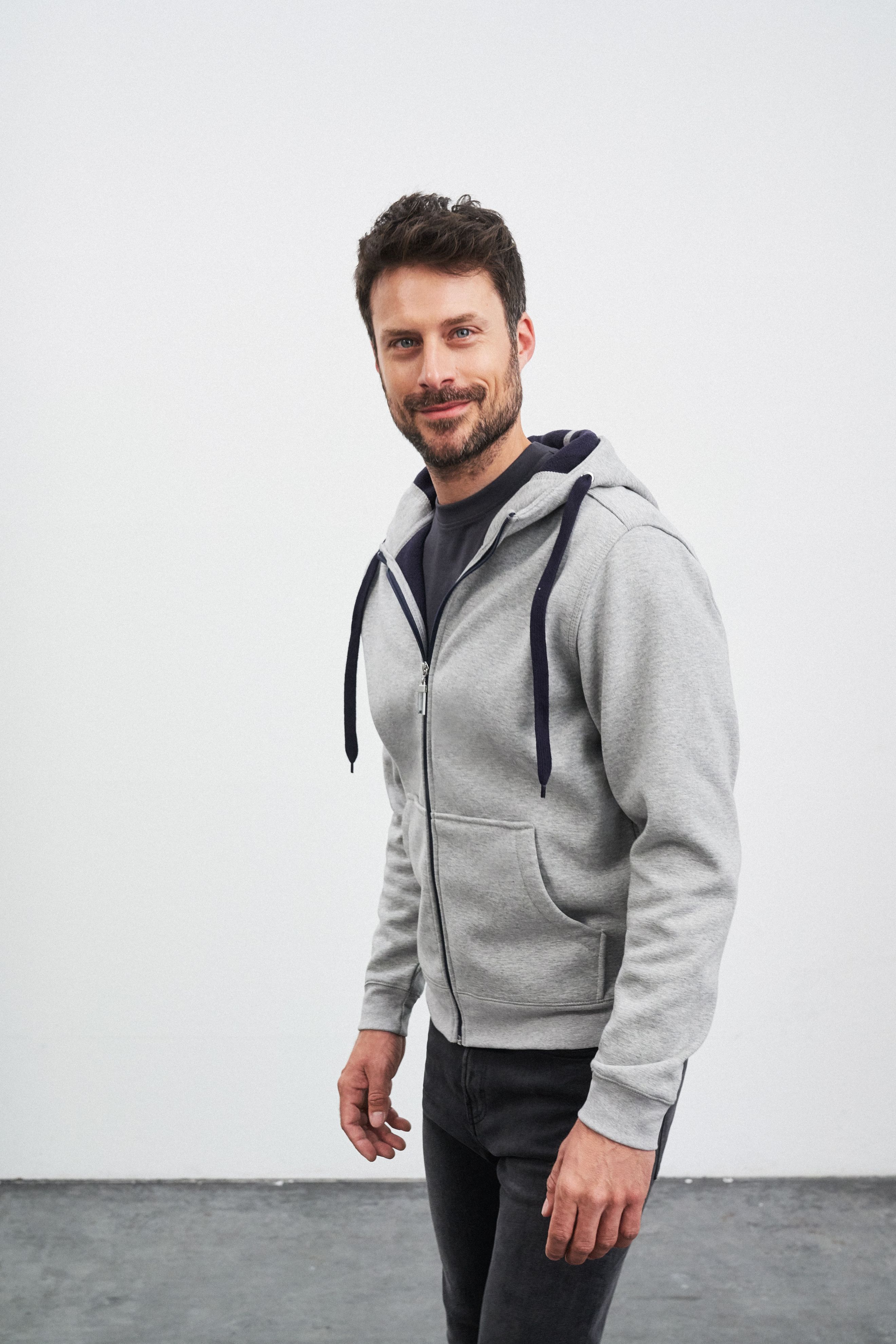 Men's Doubleface Jacket JN355 Sportive Jacke mit Kapuze Men's Doubleface Jacket JN355 Sportive Jacke mit Kapuze