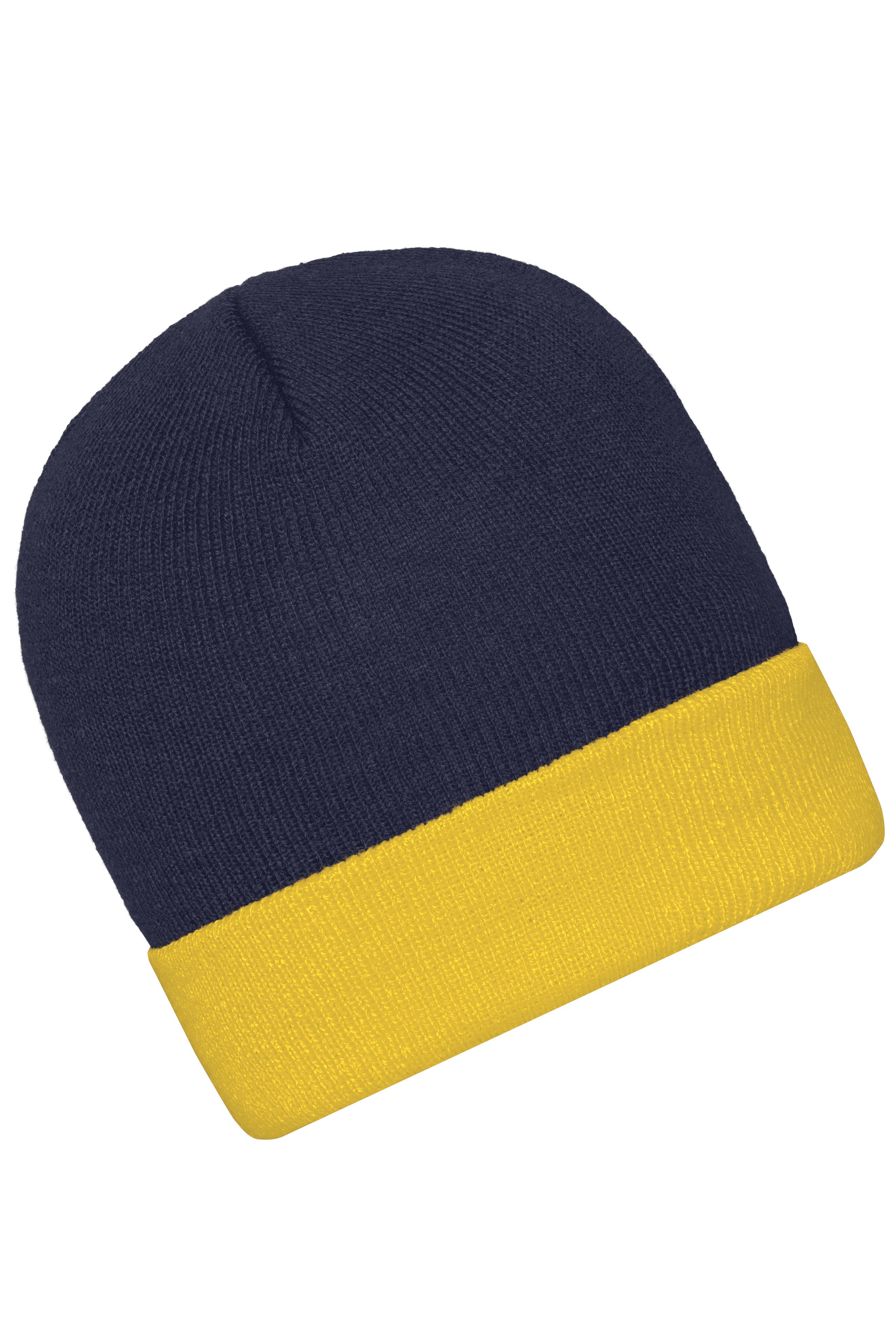 Knitted Cap MB7550 Klassische Strickmütze mit Umschlag