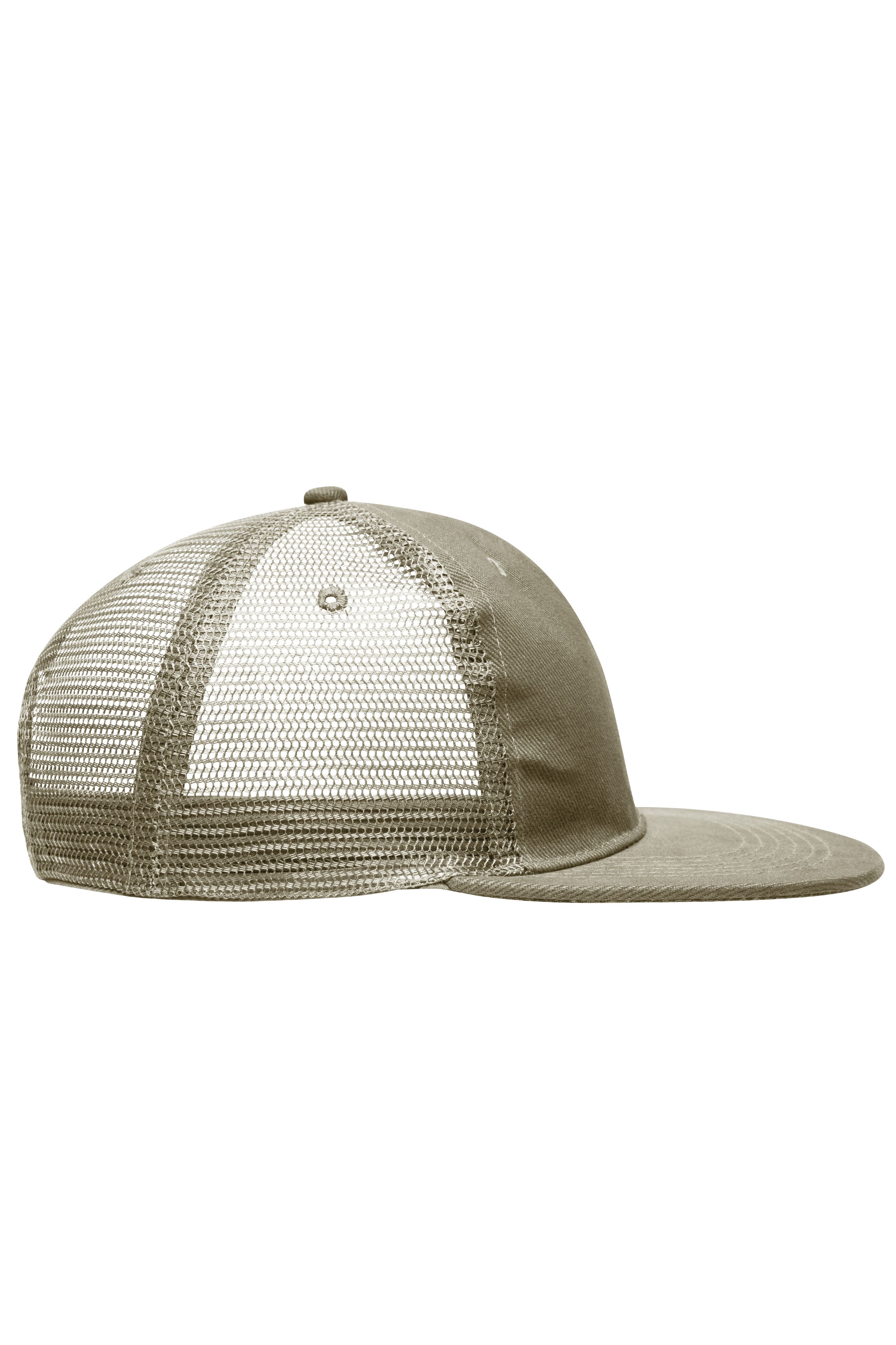 6 Panel Flat Peak Cap MB6509 6 Panel Mesh Cap mit flachem Schild