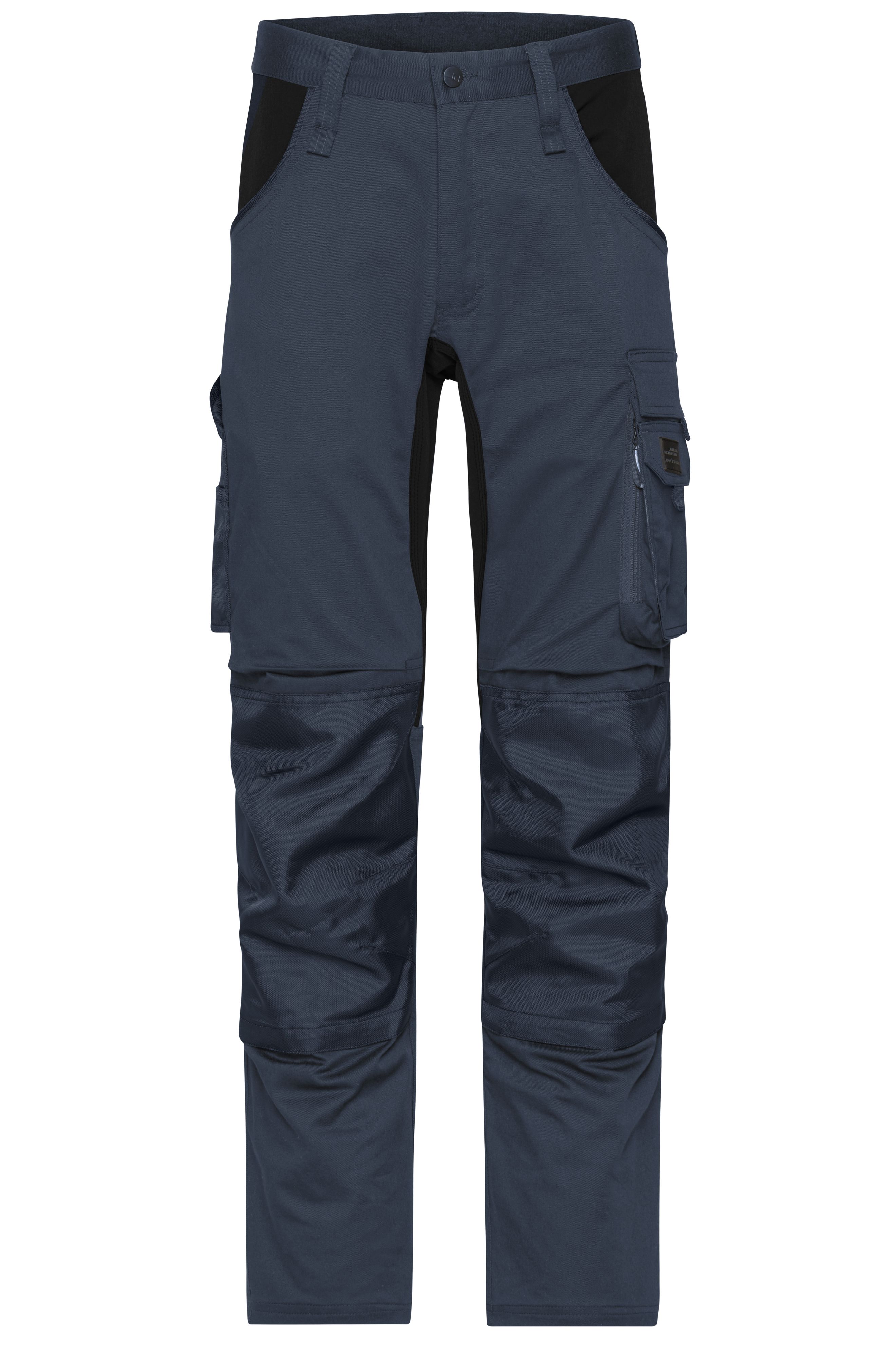 Workwear Stretch-Pants Slim Line JN1812 Spezialisierte Arbeitshose in schmaler Schnittführung mit elastischen Einsätzen und funktionellen Details