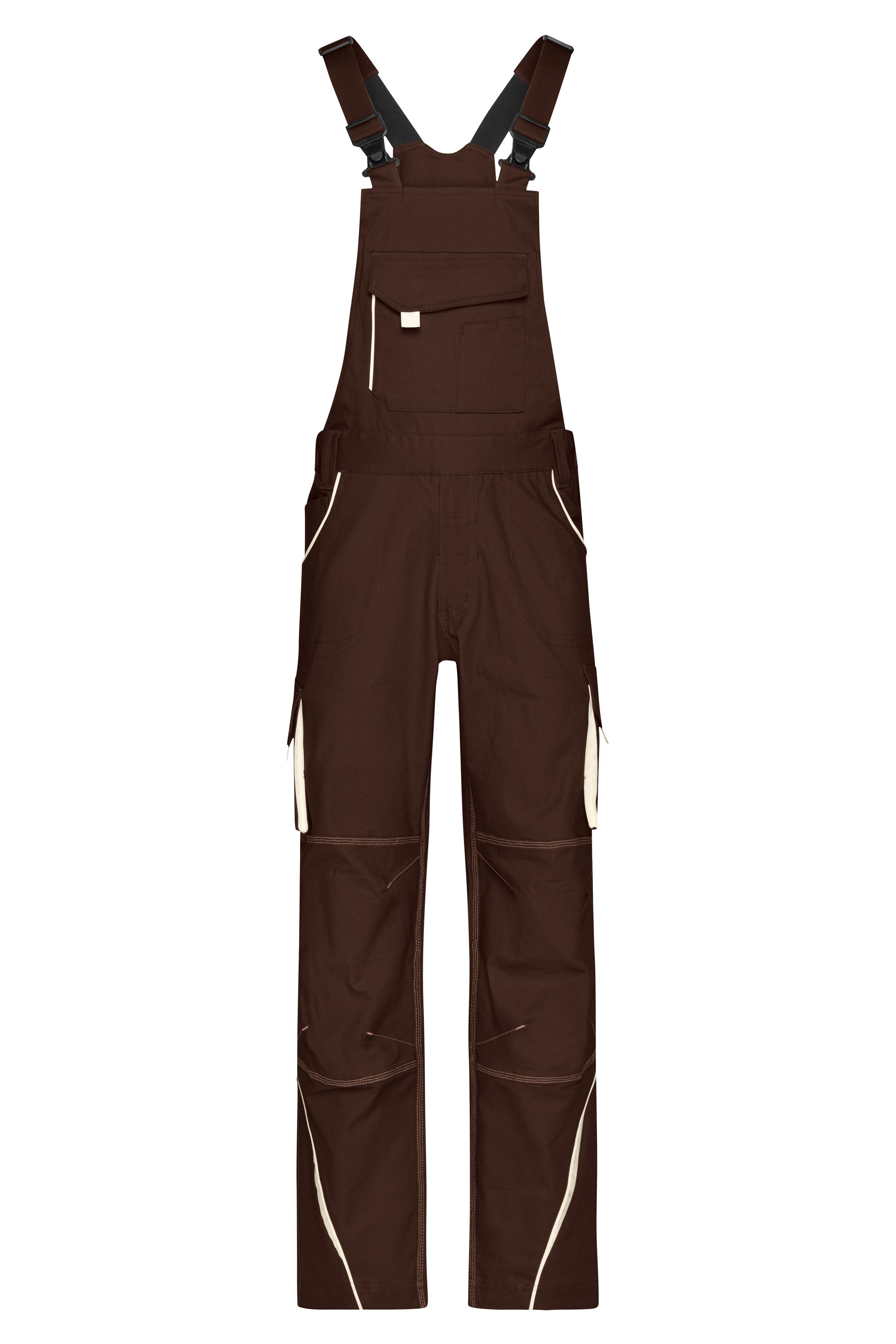 Workwear Pants with Bib - COLOR - JN848 Funktionelle Latzhose im sportlichen Look mit hochwertigen Details