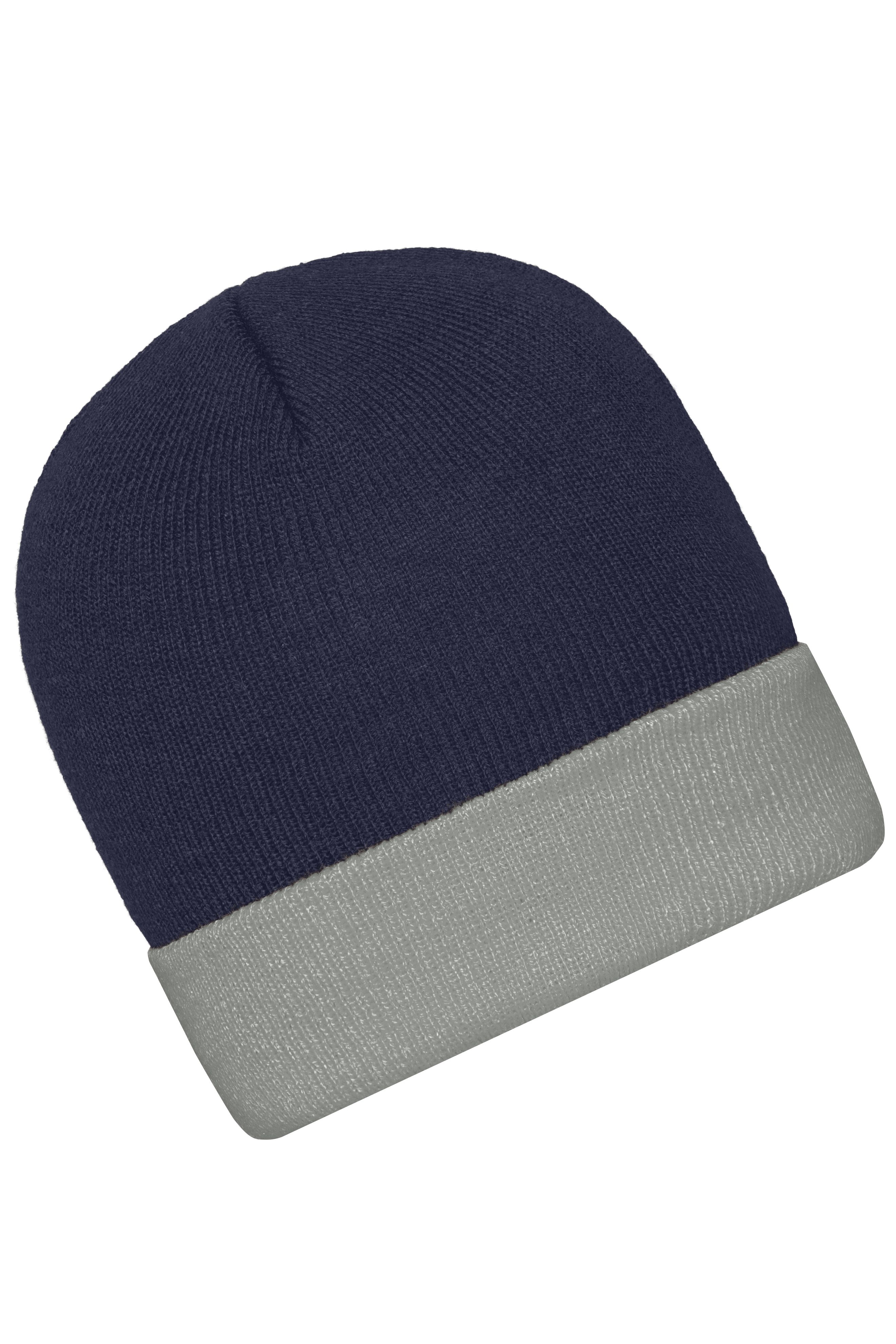 Knitted Cap MB7550 Klassische Strickmütze mit Umschlag