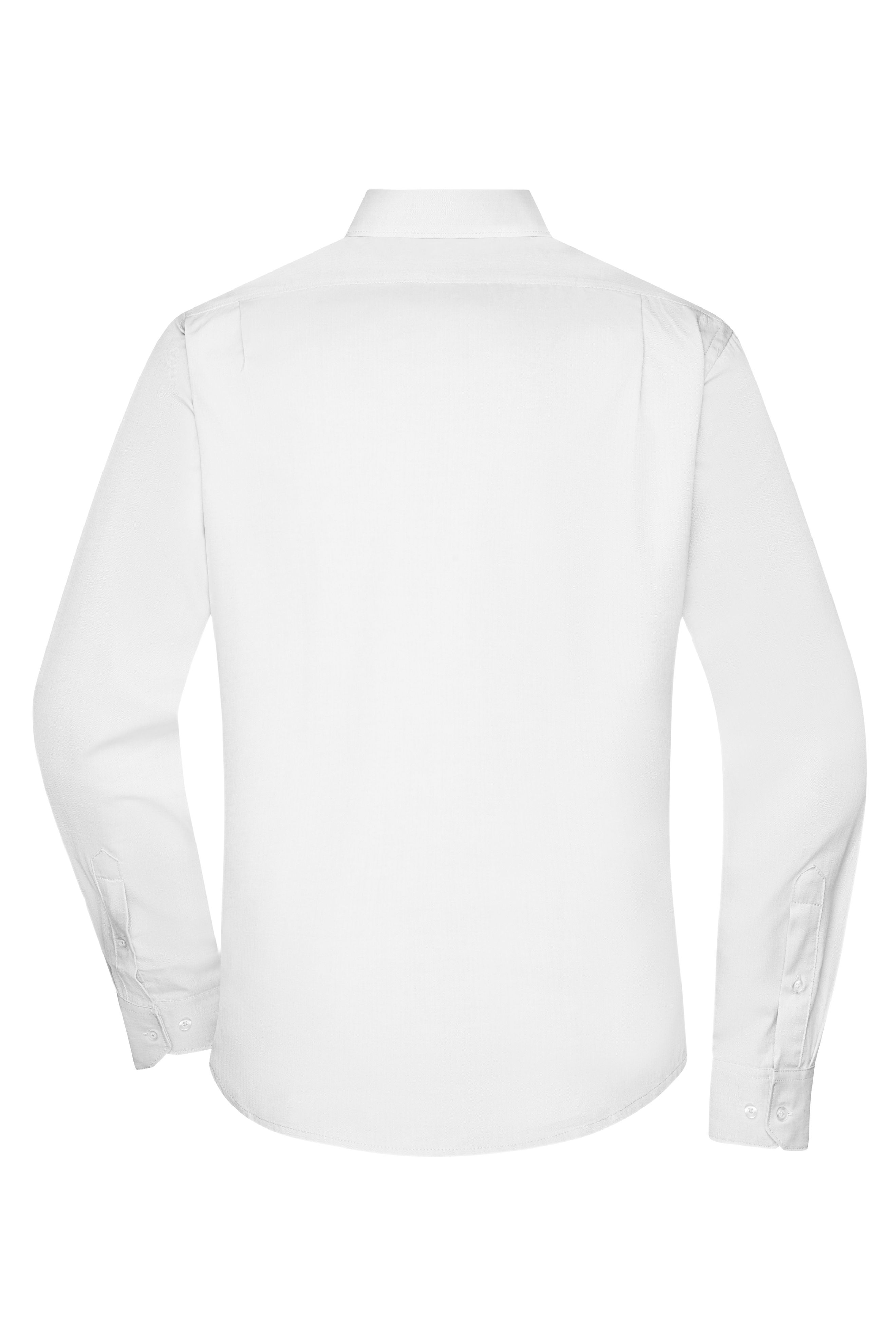 Men's Shirt Longsleeve Herringbone JN690 Klassisches Shirt aus pflegeleichter Mischqualität