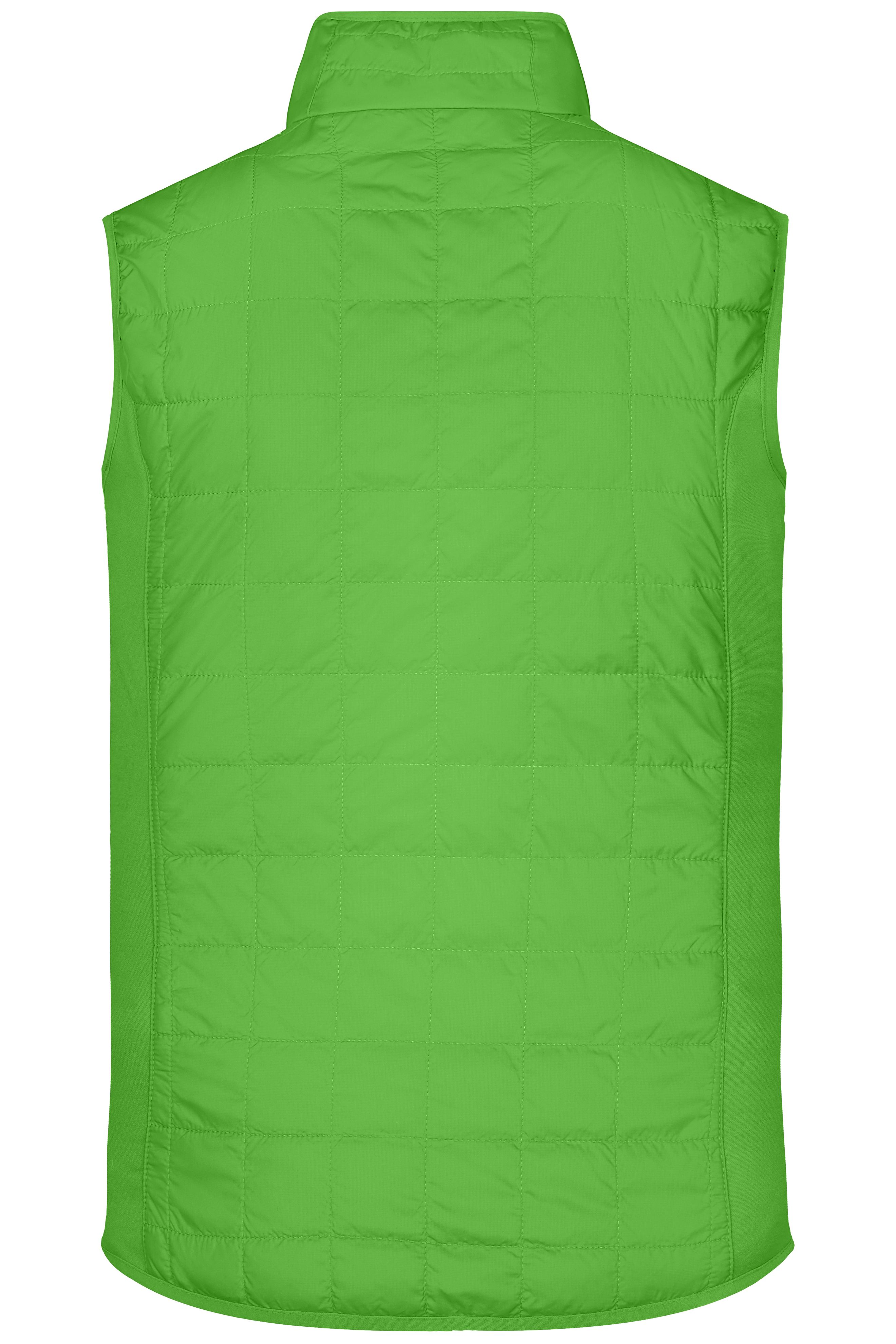 Men's Hybrid Vest JN1114 Leicht wattierte Weste im sportlichen Materialmix Men's Hybrid Vest JN1114 Leicht wattierte Weste im sportlichen Materialmix