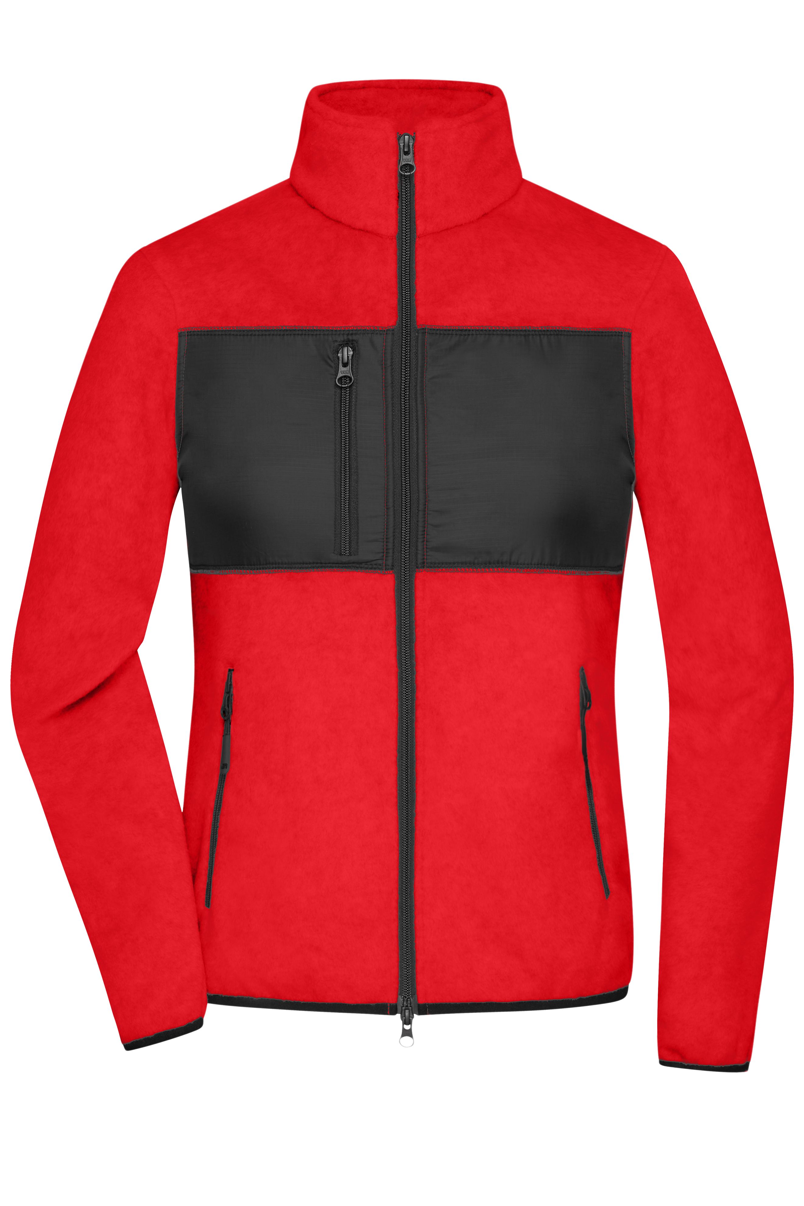 Ladies' Fleece Jacket JN1311 Fleecejacke im Materialmix