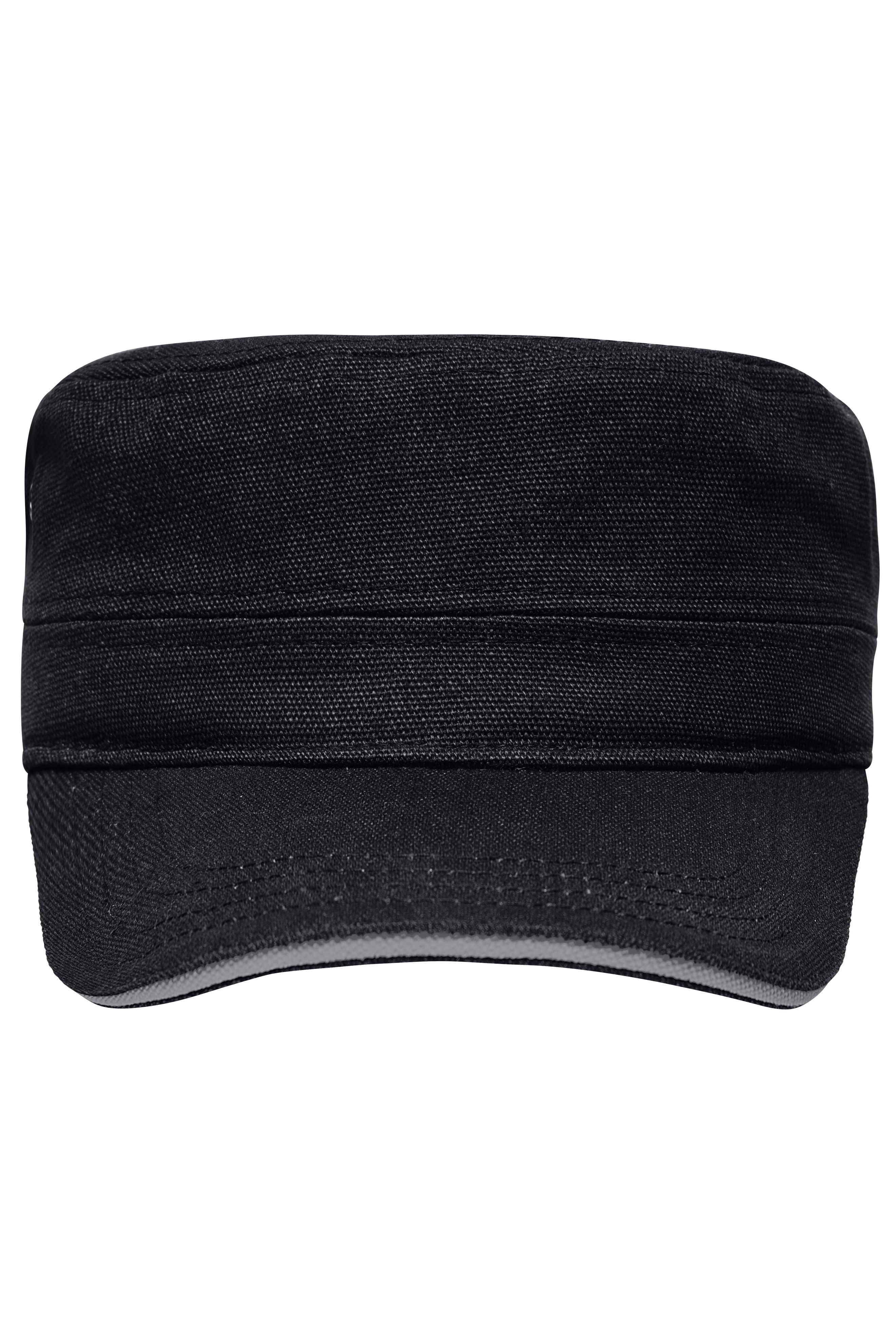 Military Sandwich Cap MB6555 Sandwich Cap im Military-Stil aus robustem Baumwollcanvas