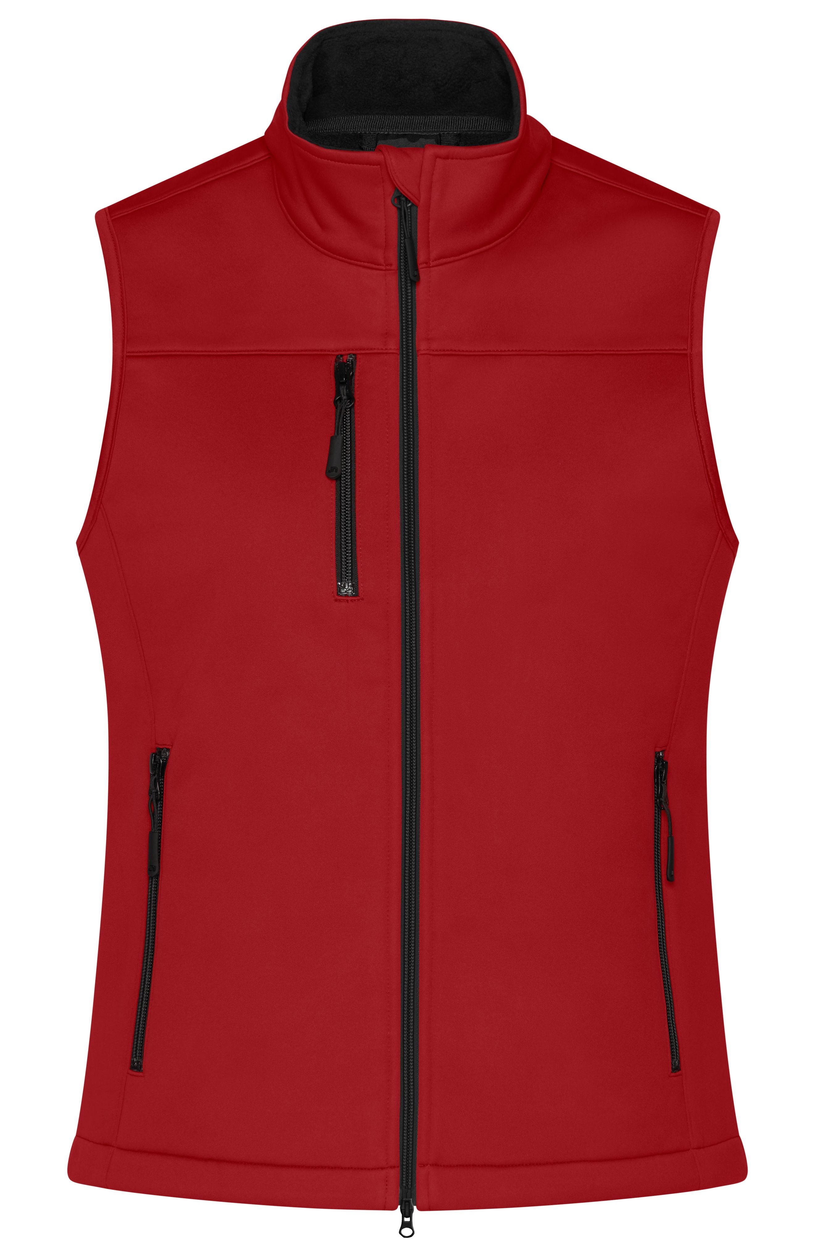 Ladies' Softshell Vest JN1169 Klassische Softshellweste im sportlichen Design aus recyceltem Polyester