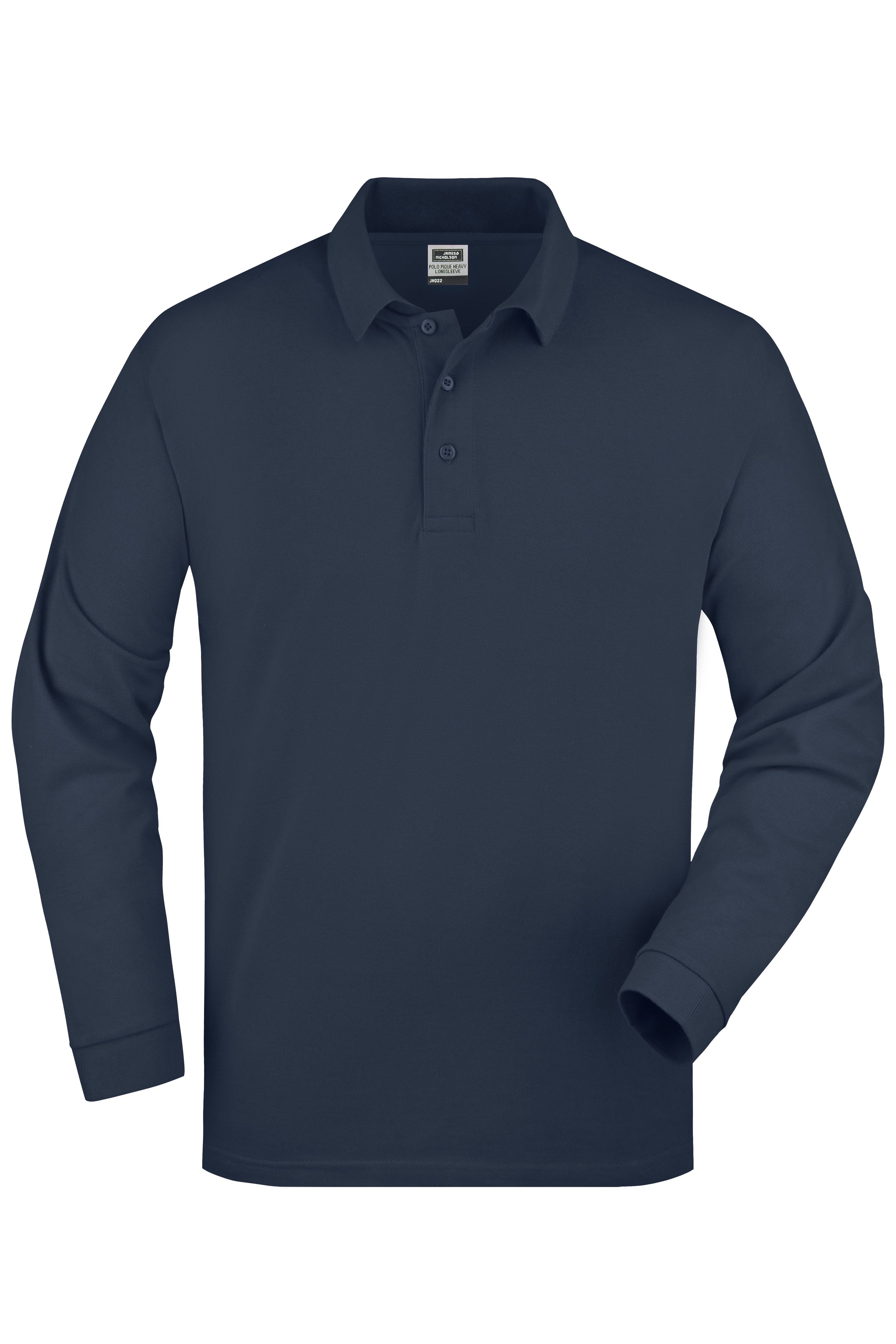 Polo-Piqué Long-Sleeved JN022 Klassisches Langarm Polo