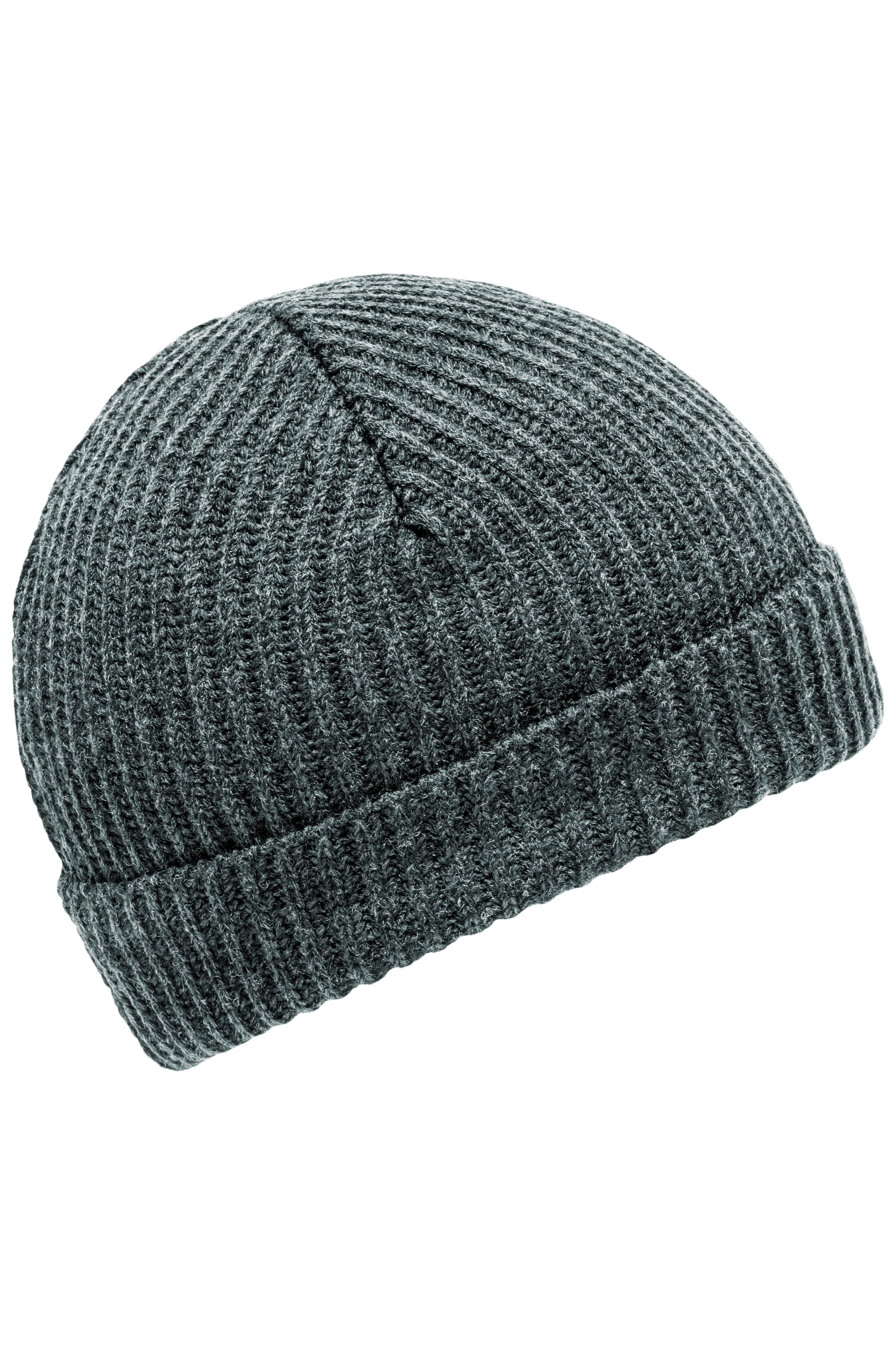 Urban Beanie MB7992 Melierte Strickmütze mit Krempe