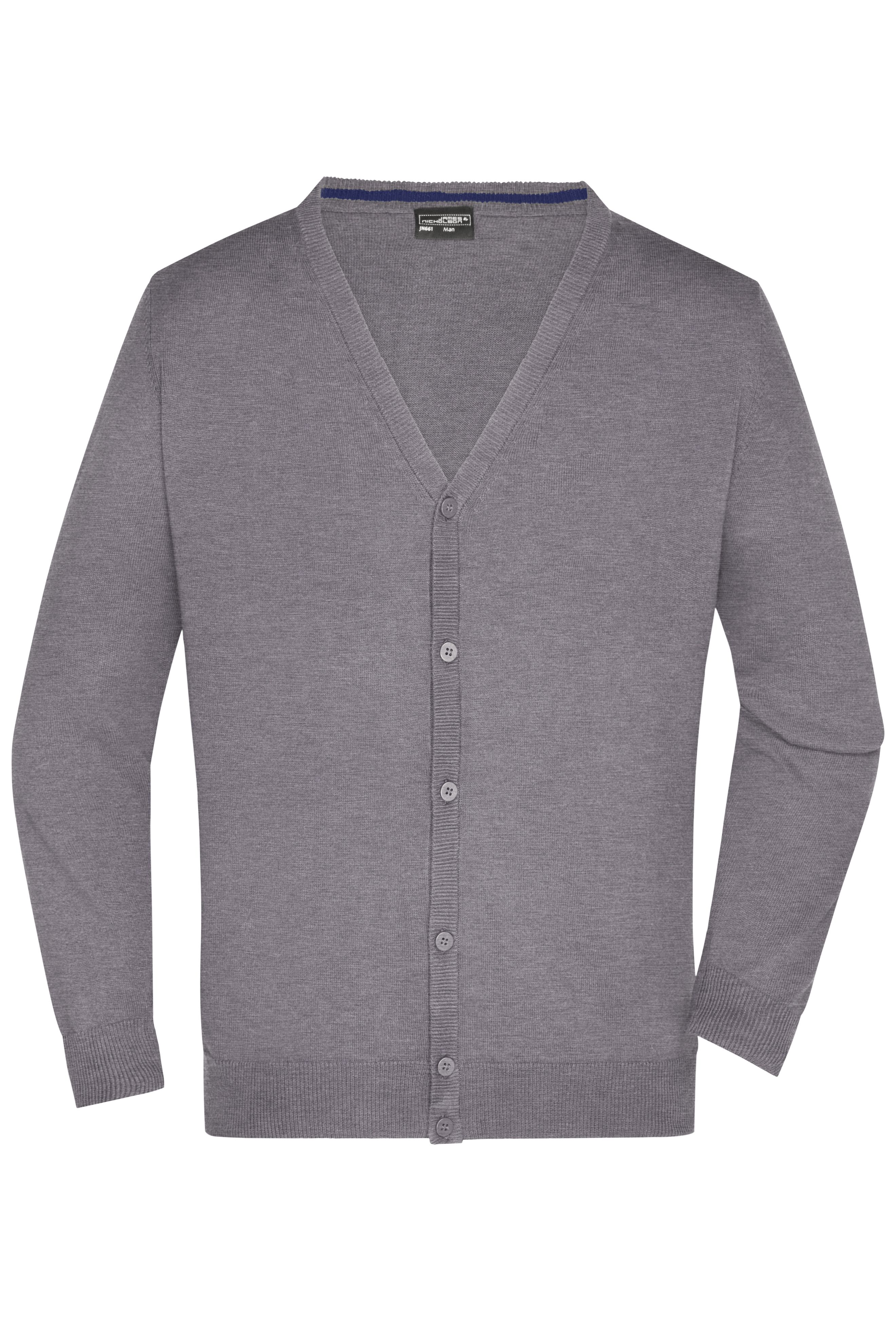 Men's V-Neck Cardigan JN661 Klassische Baumwoll-Strickjacke