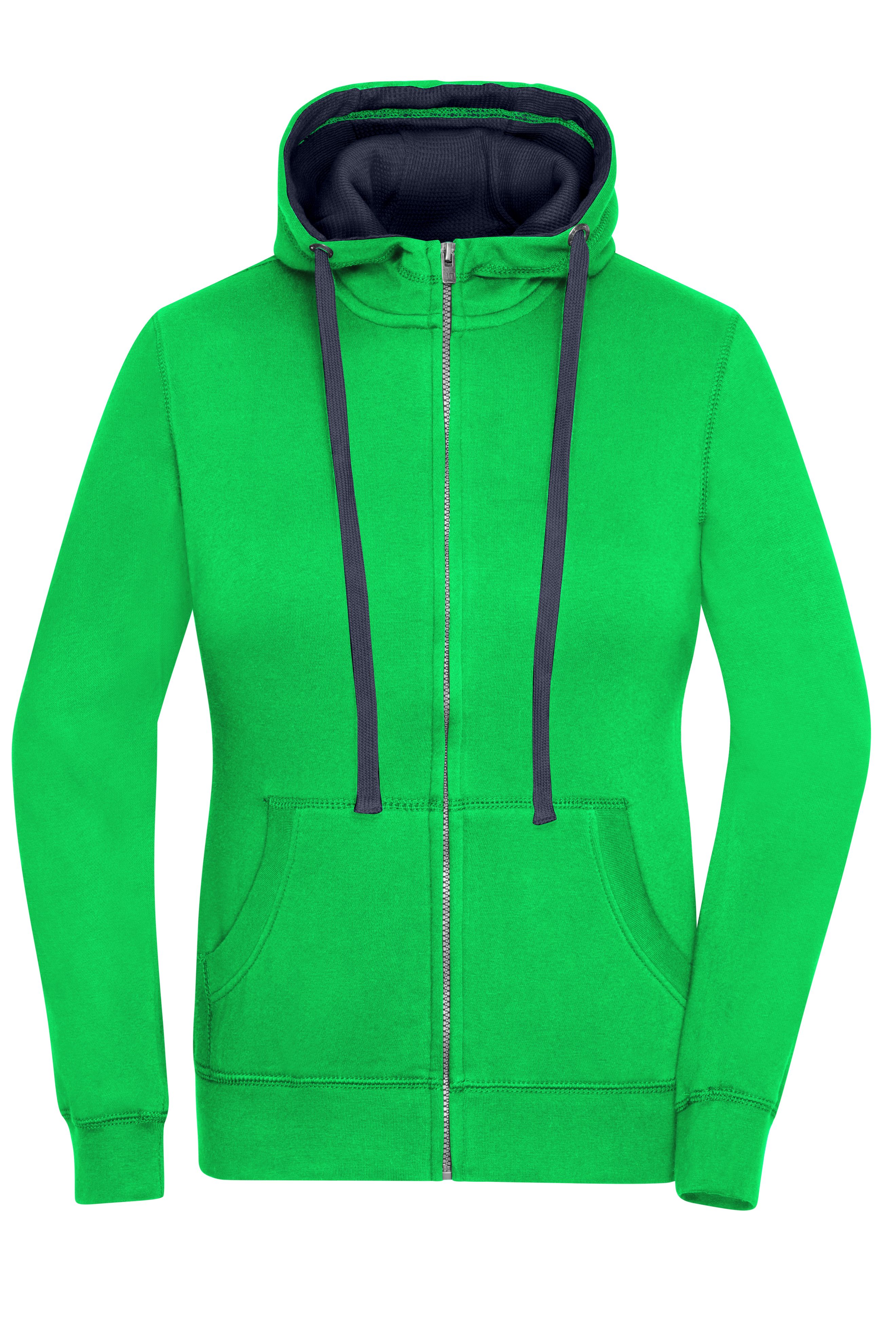 Ladies' Lifestyle Zip-Hoody JN962 Sweat-Jacke mit Reißverschluss und Kapuze