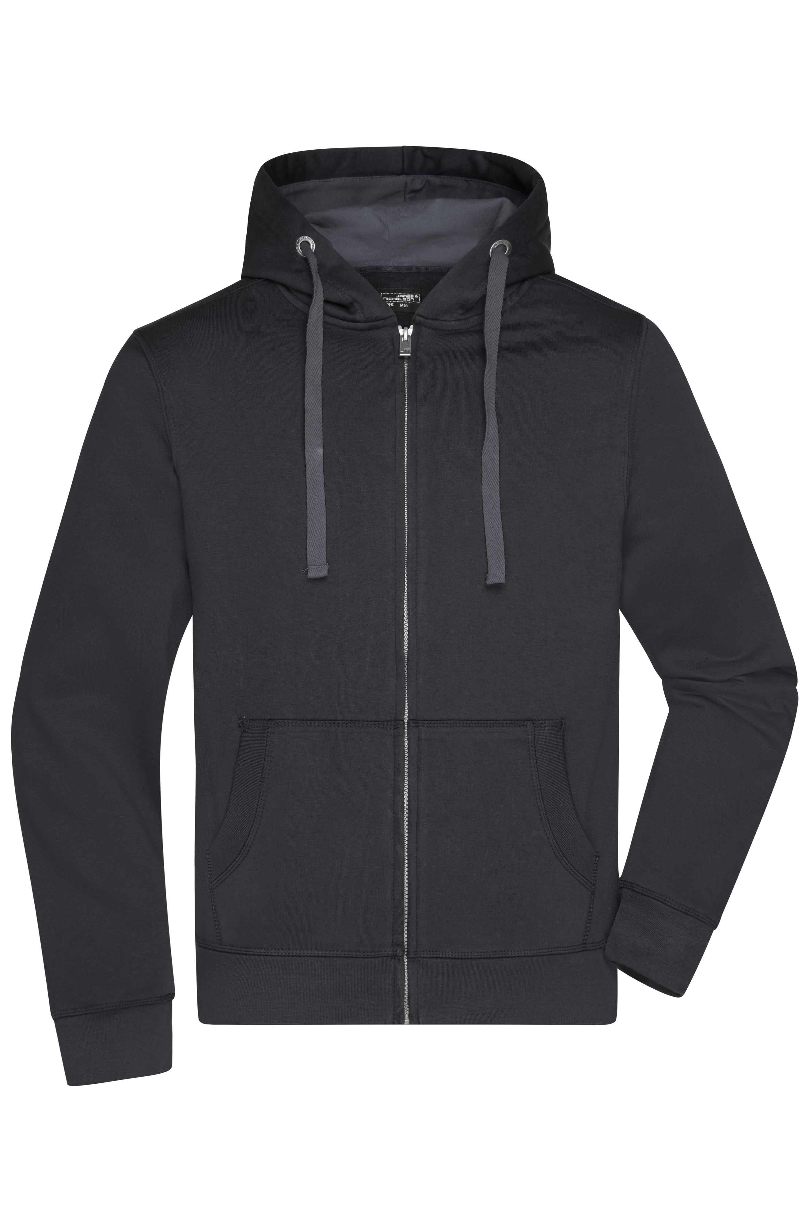 Men's Hooded Jacket JN595 Premium Sweat-Jacke mit Bionic®-Finish