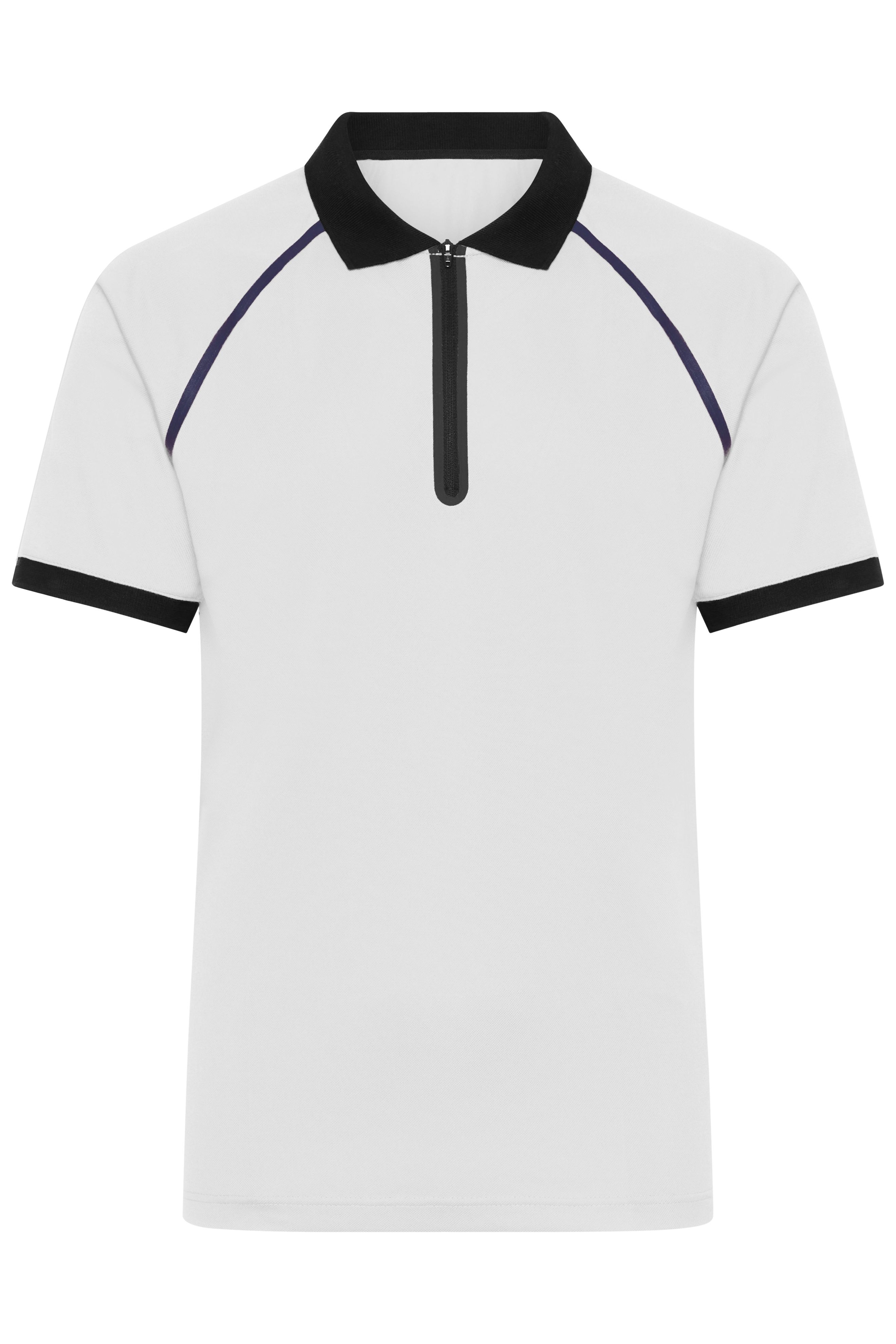 Men's Zip-Polo JN1308 Polo mit Reißverschluss aus Funktions-Polyester für Promotion, Sport und Freizeit