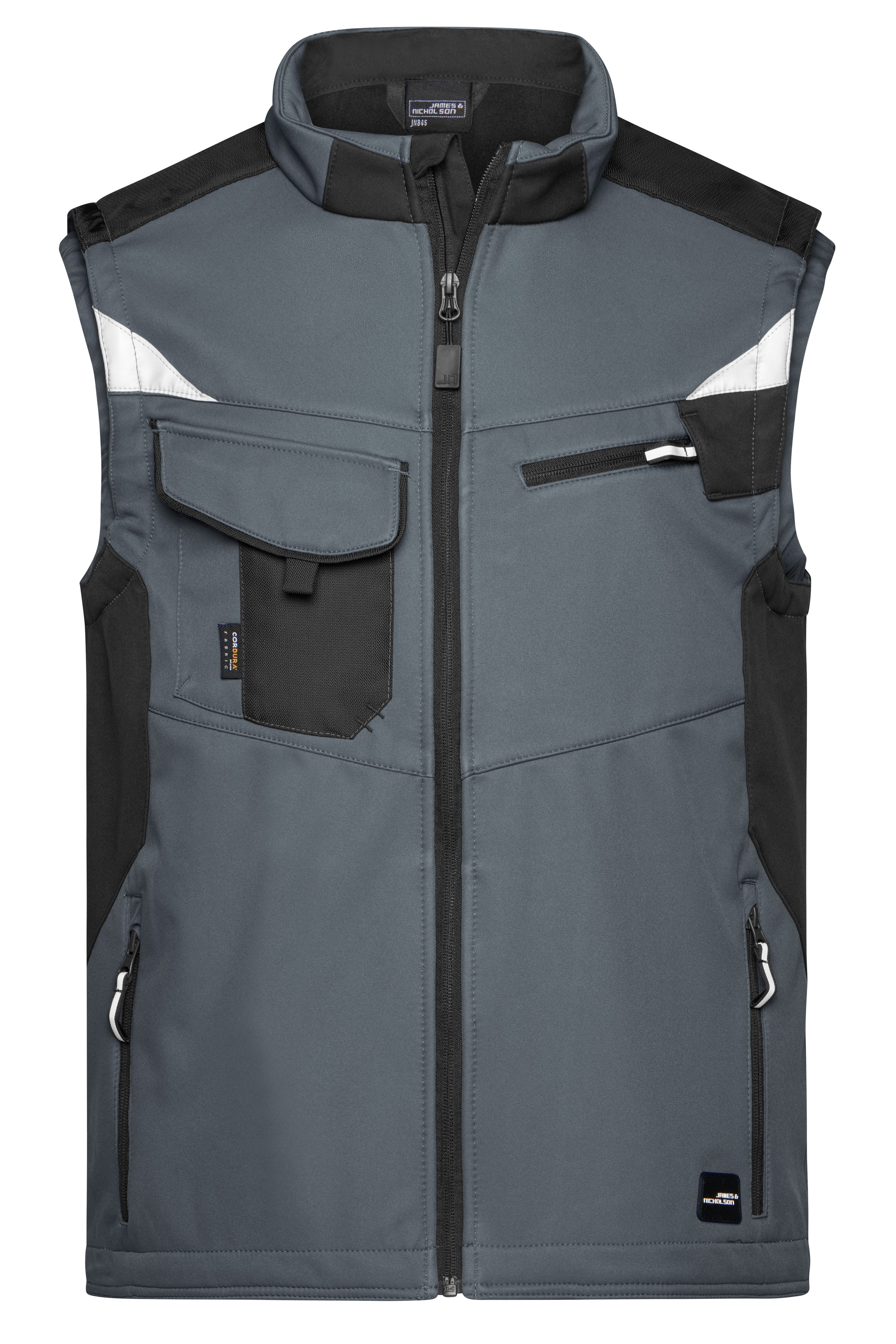 Workwear Softshell Vest - STRONG - JN845 Professionelle Softshellweste mit hochwertiger Ausstattung