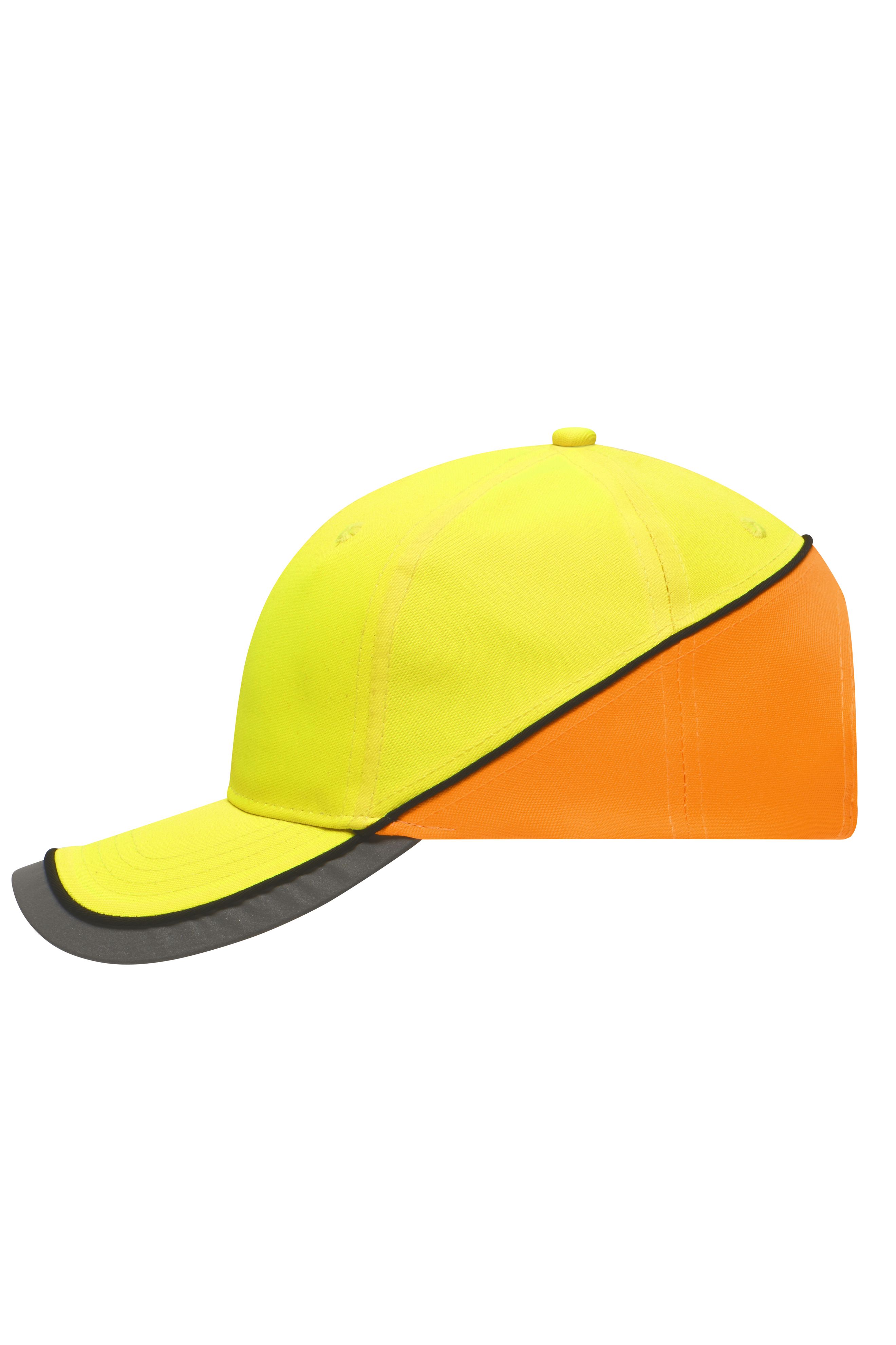 Neon-Cap MB036 Funktionelles 6 Panel Cap in auffälligen Neonfarben