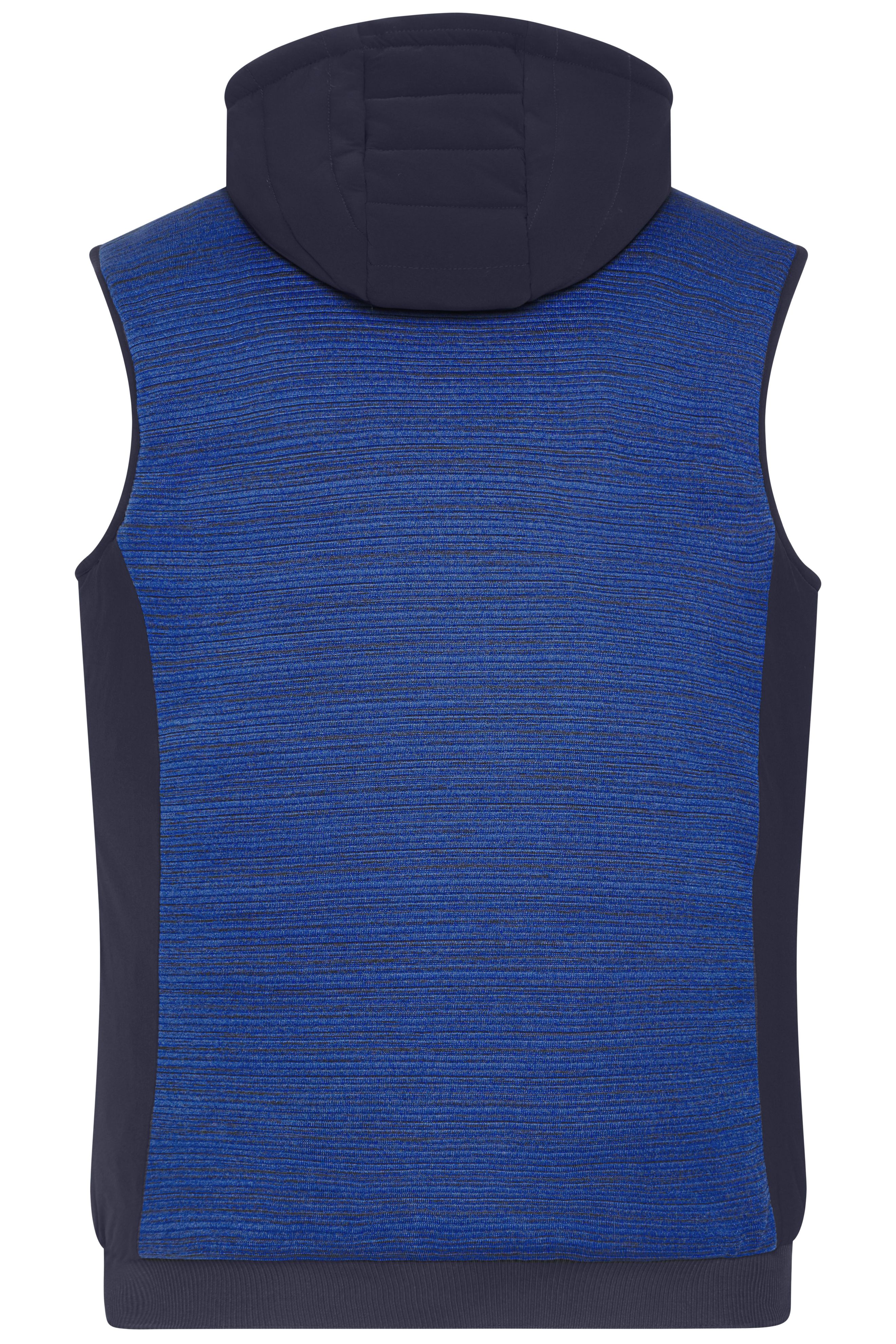 Men's Padded Hybrid Vest JN1848 Wattierte Strickfleece Weste im attraktiven Materialmix