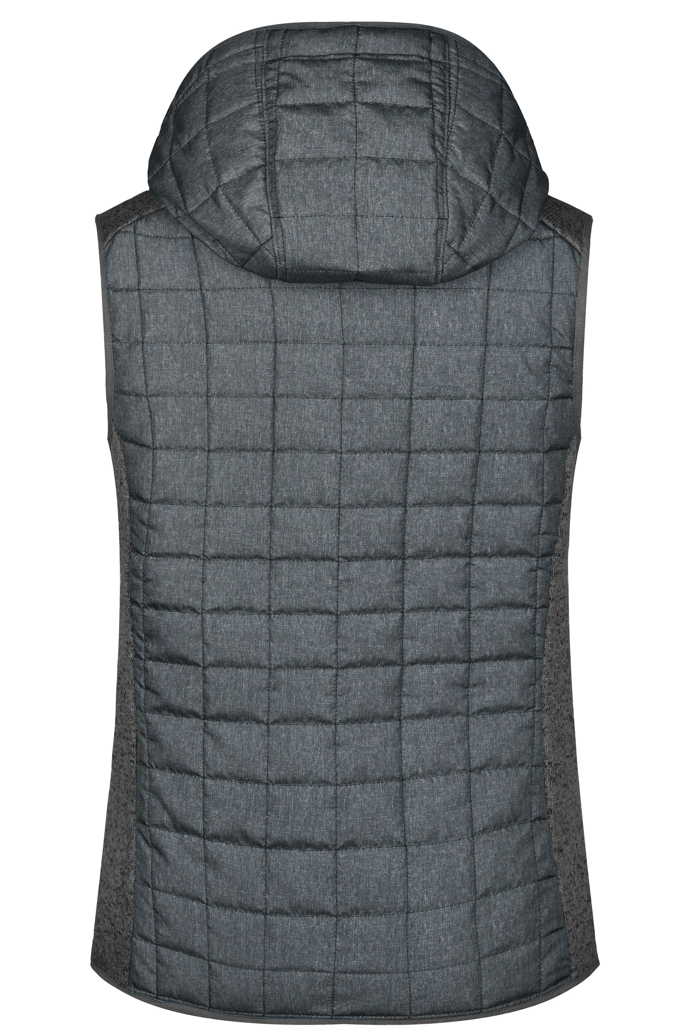 Ladies' Knitted Hybrid Vest JN767 Weste im stylischen Materialmix