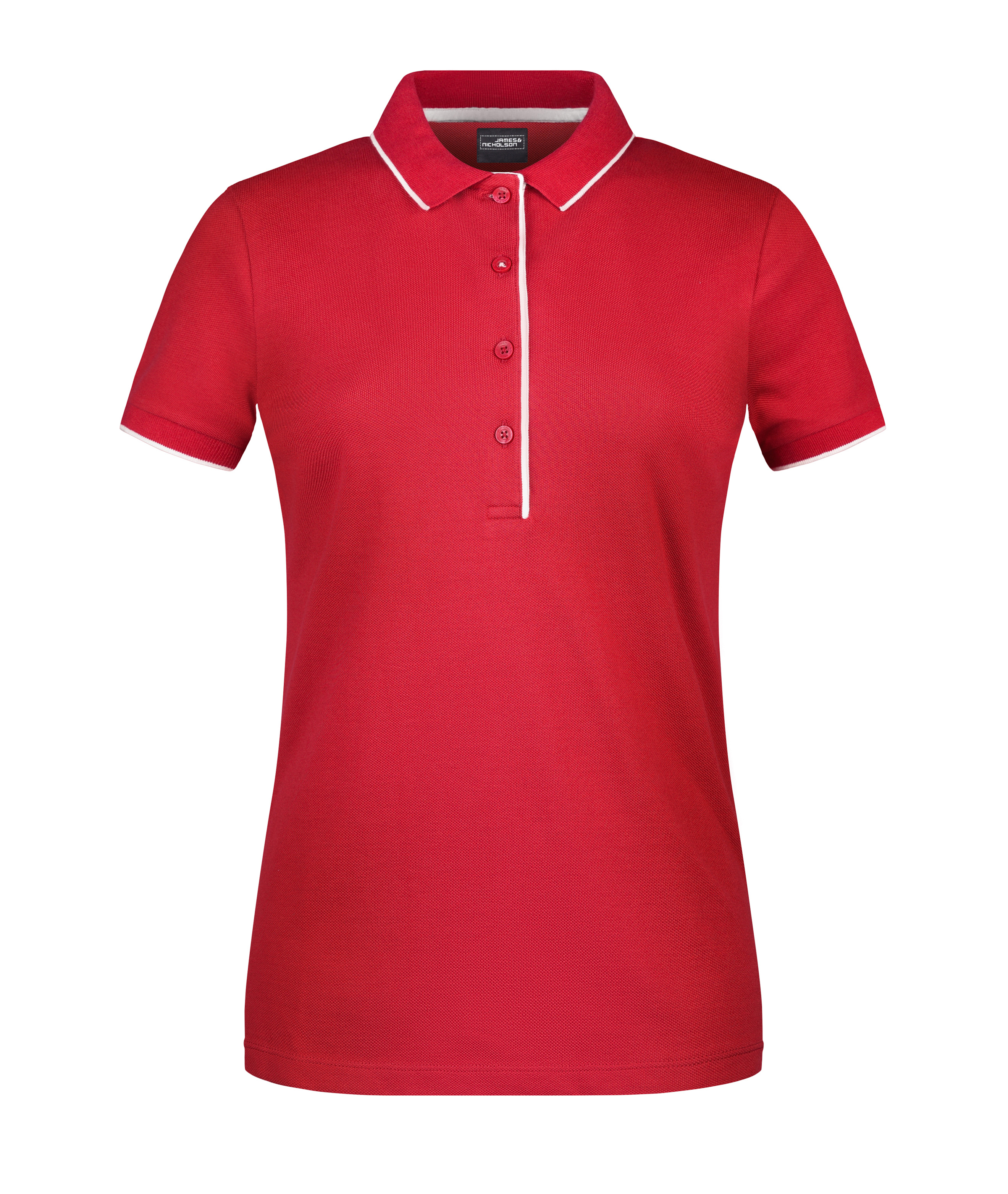 Ladies' Polo Stripe JN727 Klassisches Polo mit Kontraststreifen